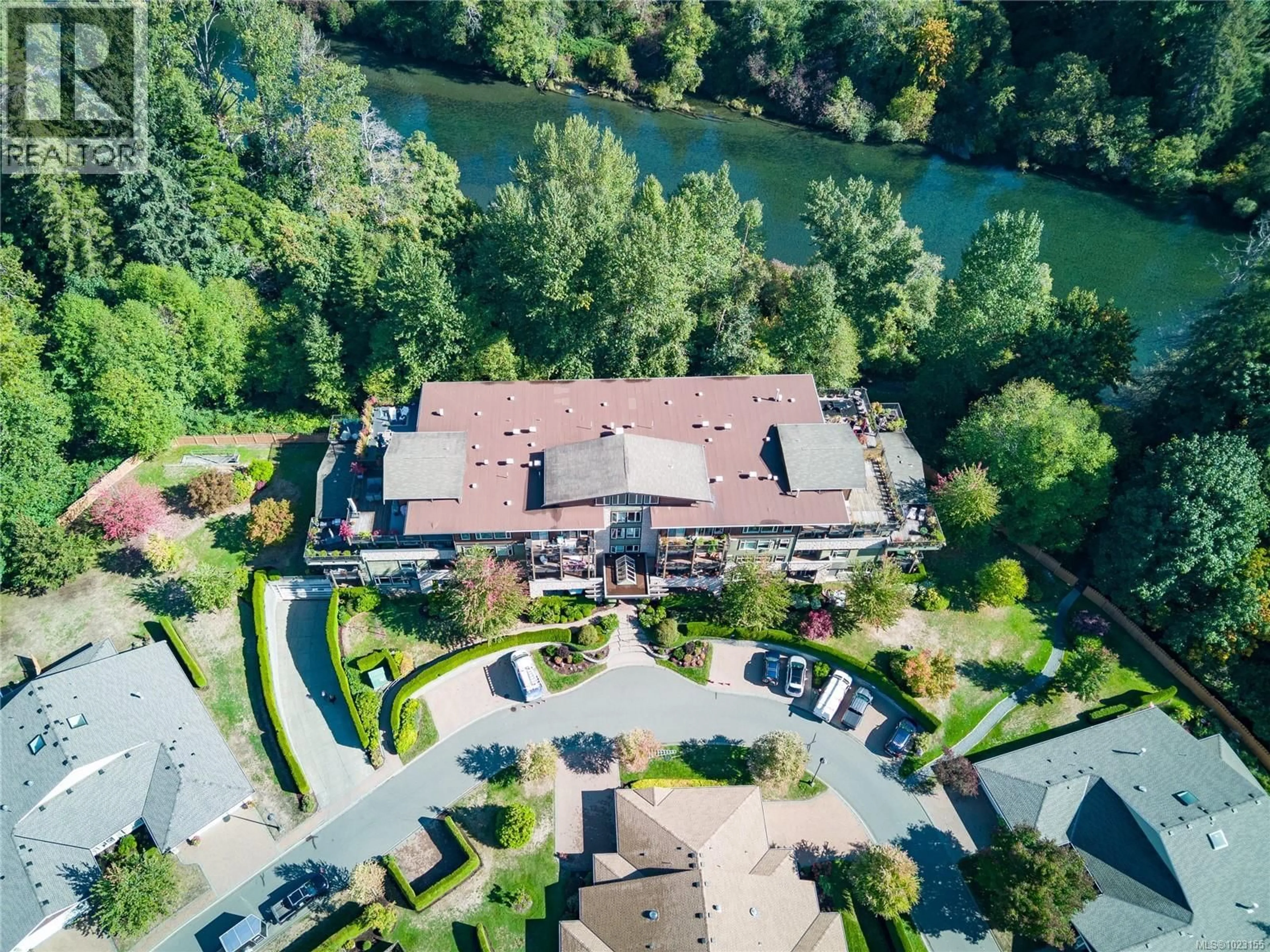 A pic from outside/outdoor area/front of a property/back of a property/a pic from drone, water/lake/river/ocean view for 2309 - 44 ANDERTON AVENUE, Courtenay British Columbia V9N2G8