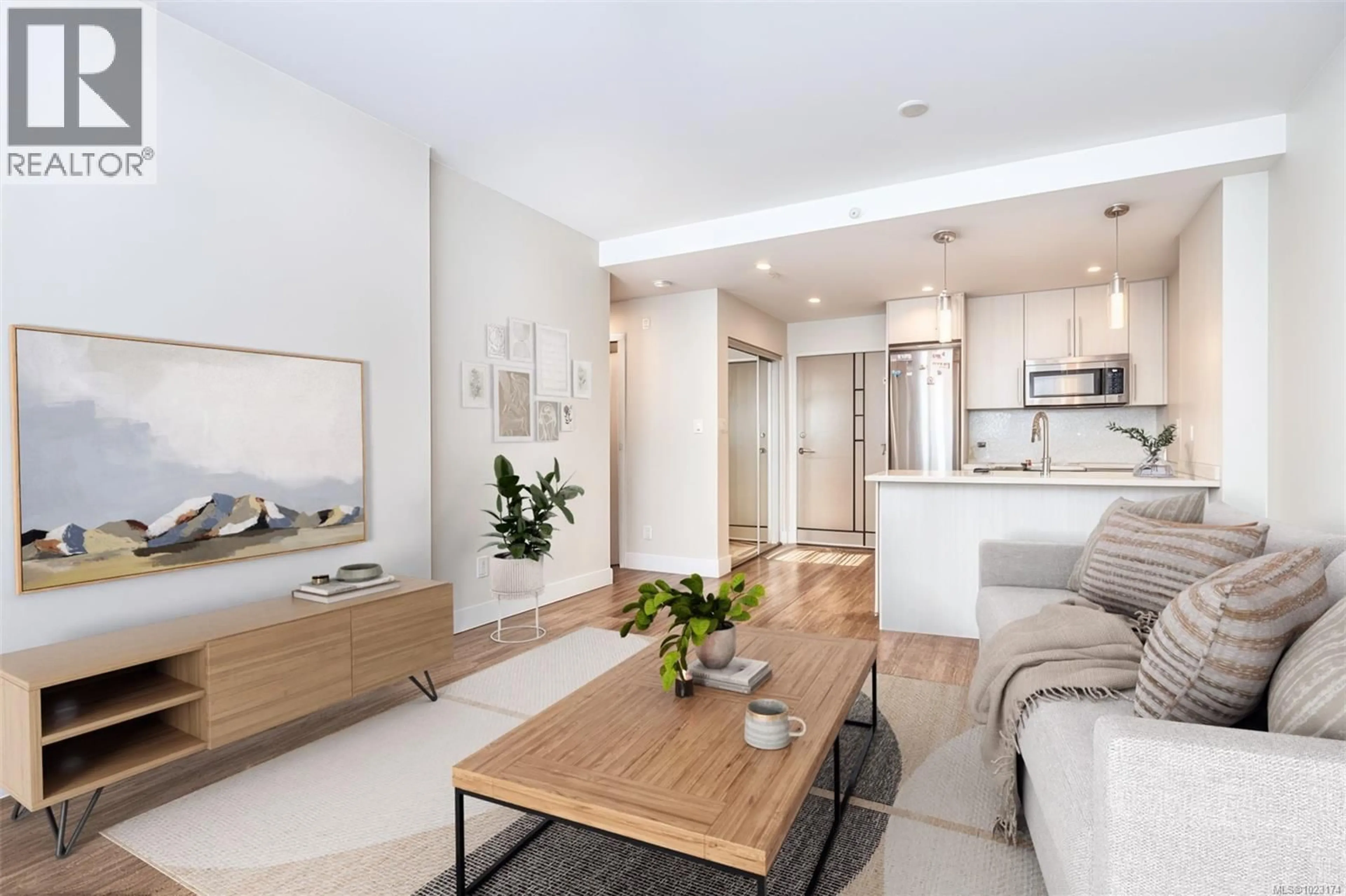 Living room with furniture, unknown for 408 - 1090 JOHNSON STREET, Victoria British Columbia V8V3P6