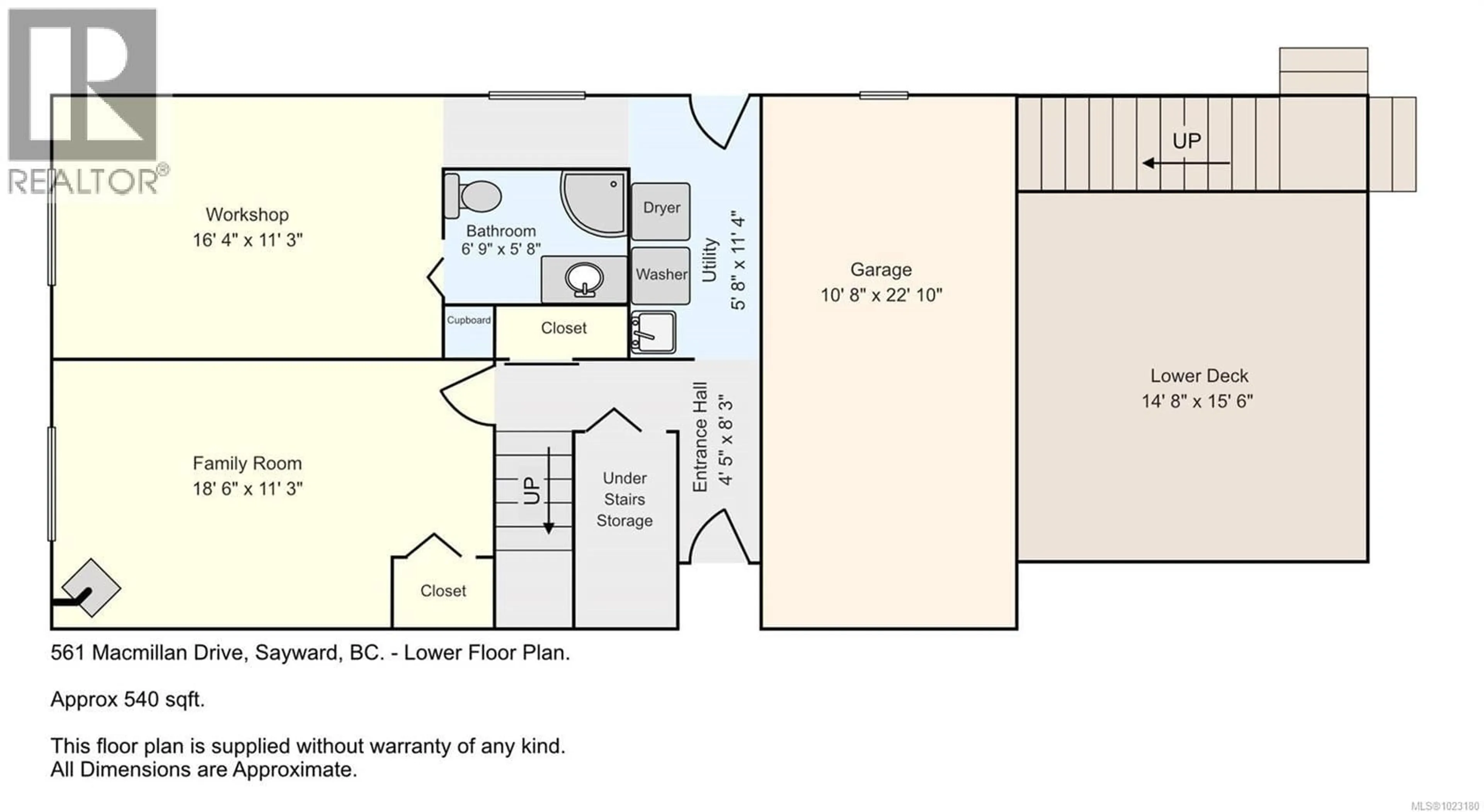 Floor plan for 561 MCMILLAN DRIVE, Sayward British Columbia V0P1R0