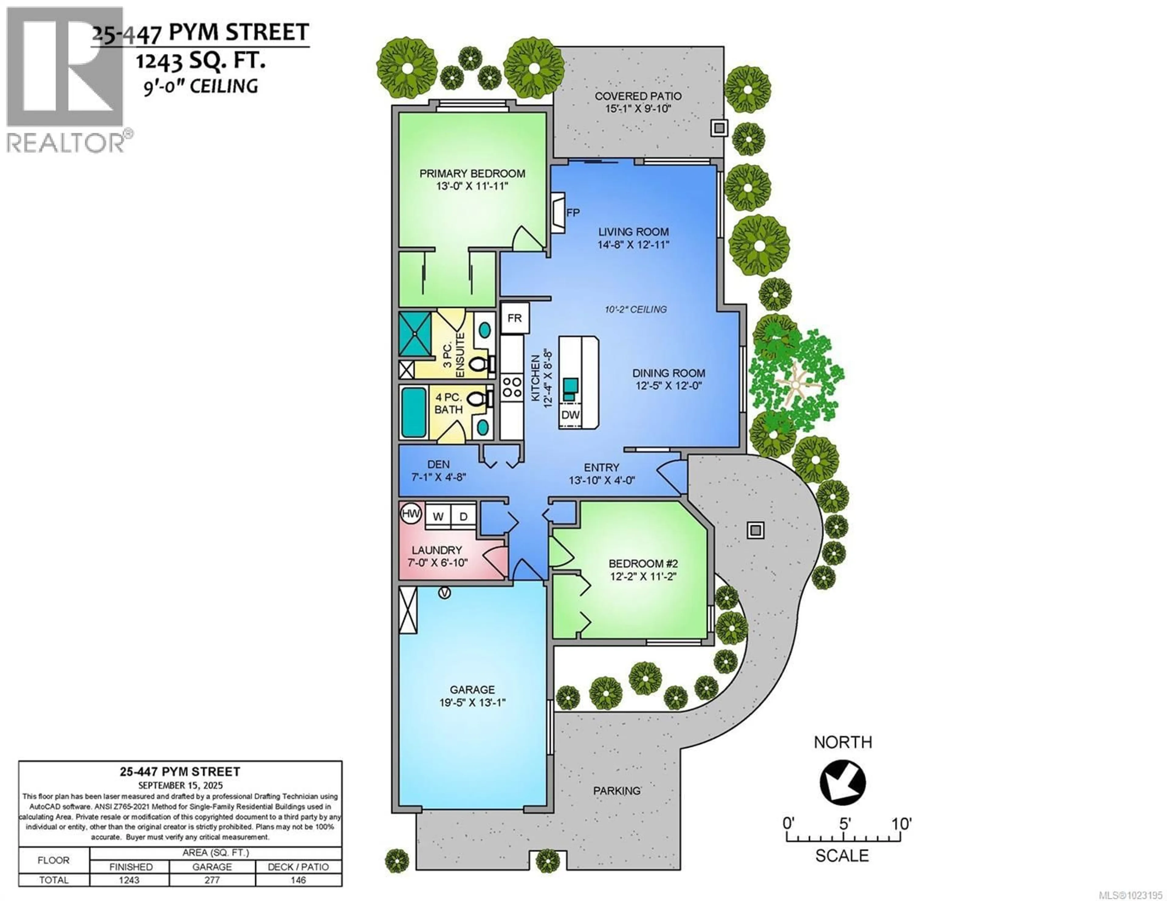 Floor plan for 25 - 447 PYM STREET SOUTH, Parksville British Columbia V9P2H9