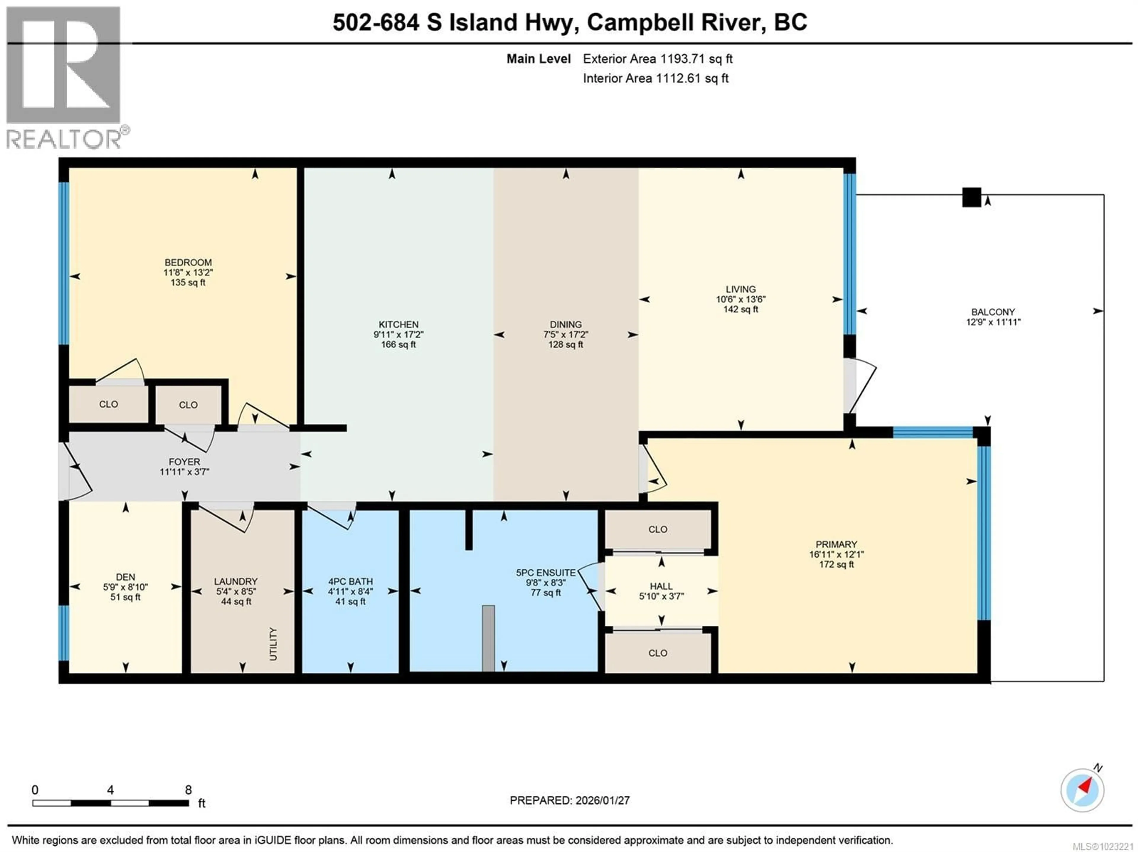 Floor plan for 502 - 684 ISLAND HIGHWAY SOUTH, Campbell River British Columbia V9W1A6