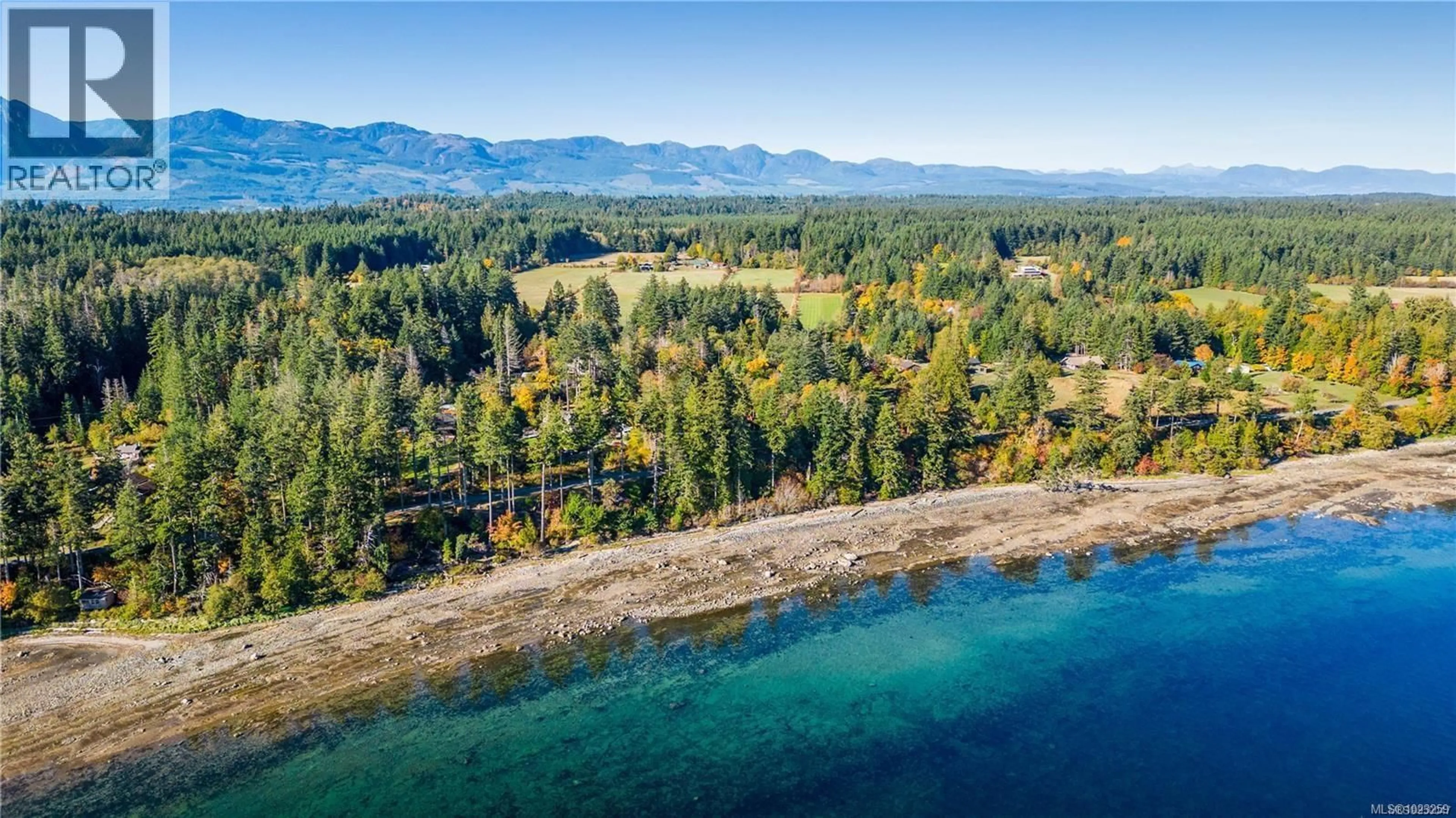 A pic from outside/outdoor area/front of a property/back of a property/a pic from drone, water/lake/river/ocean view for 1901 EAST ROAD, Denman Island British Columbia V0R1T0