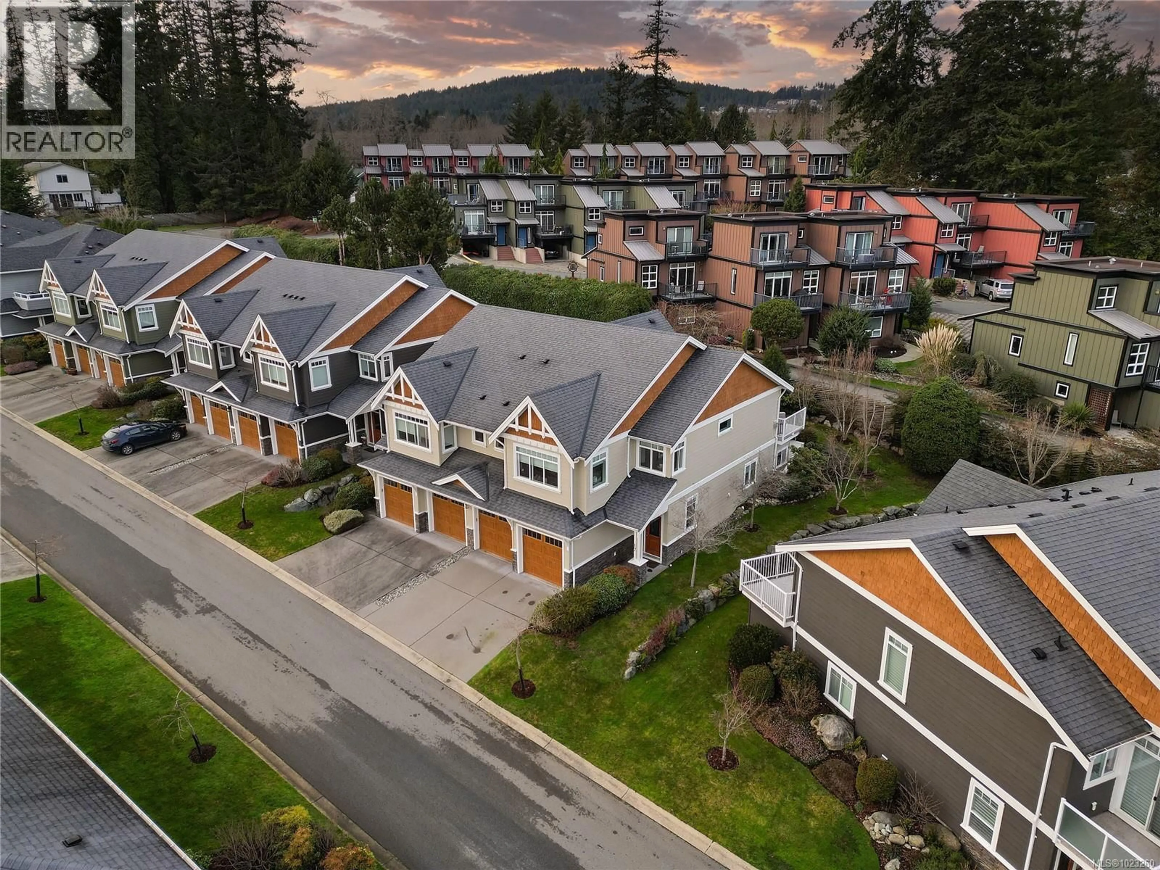 A pic from outside/outdoor area/front of a property/back of a property/a pic from drone, mountain view for 17 - 6995 NORDIN ROAD, Sooke British Columbia V9Z1L4