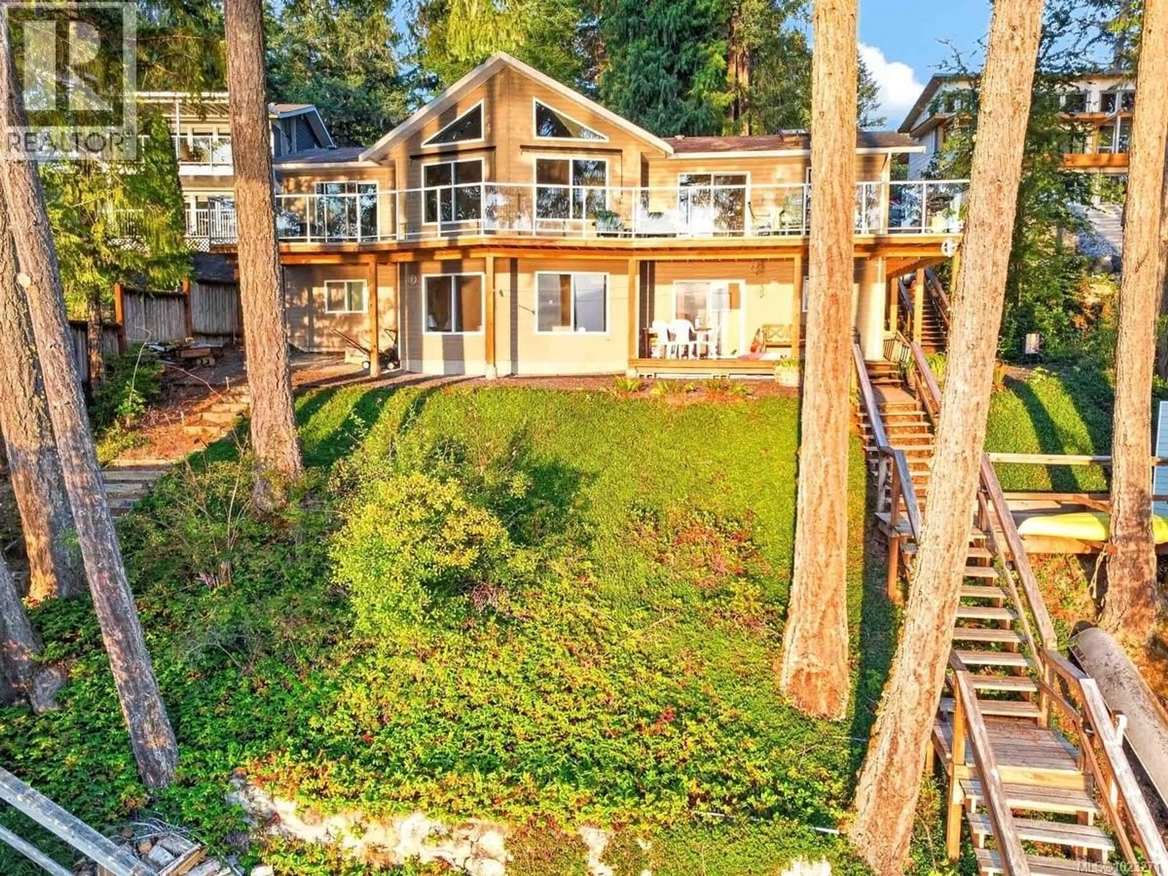 A pic from outside/outdoor area/front of a property/back of a property/a pic from drone, water/lake/river/ocean view for 8253 DICKSON DRIVE, Port Alberni British Columbia V9Y9B4