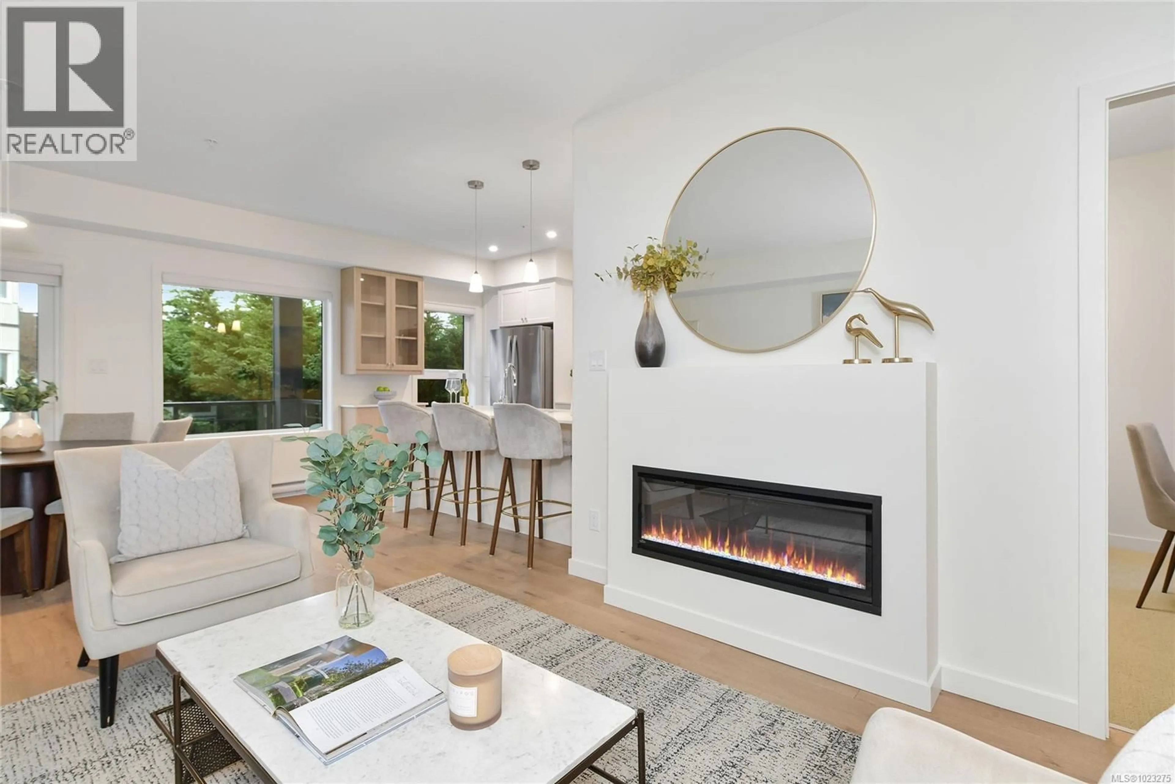 Living room with furniture, unknown for 203 - 9716 THIRD STREET, Sidney British Columbia V8L3A2