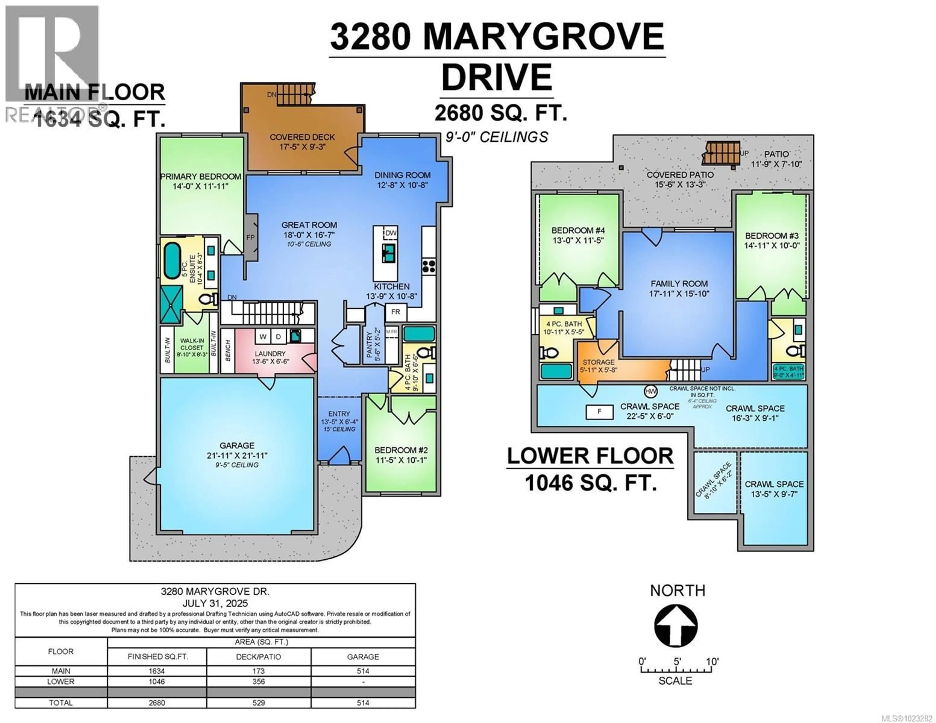 Floor plan for 3280 MARYGROVE PLACE, Courtenay British Columbia V9N0E7