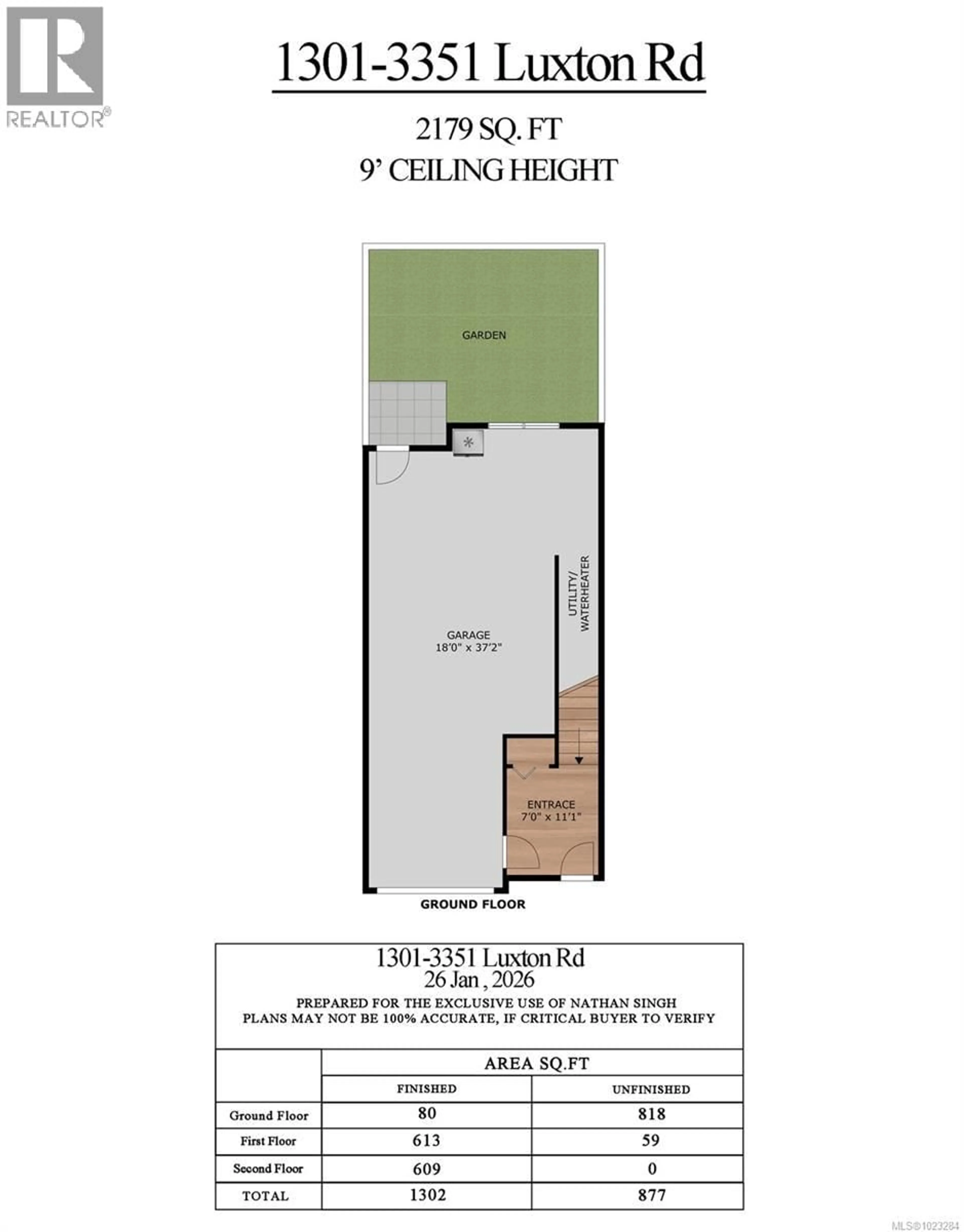 Floor plan for 1301 - 3351 LUXTON ROAD, Langford British Columbia V9C0P2