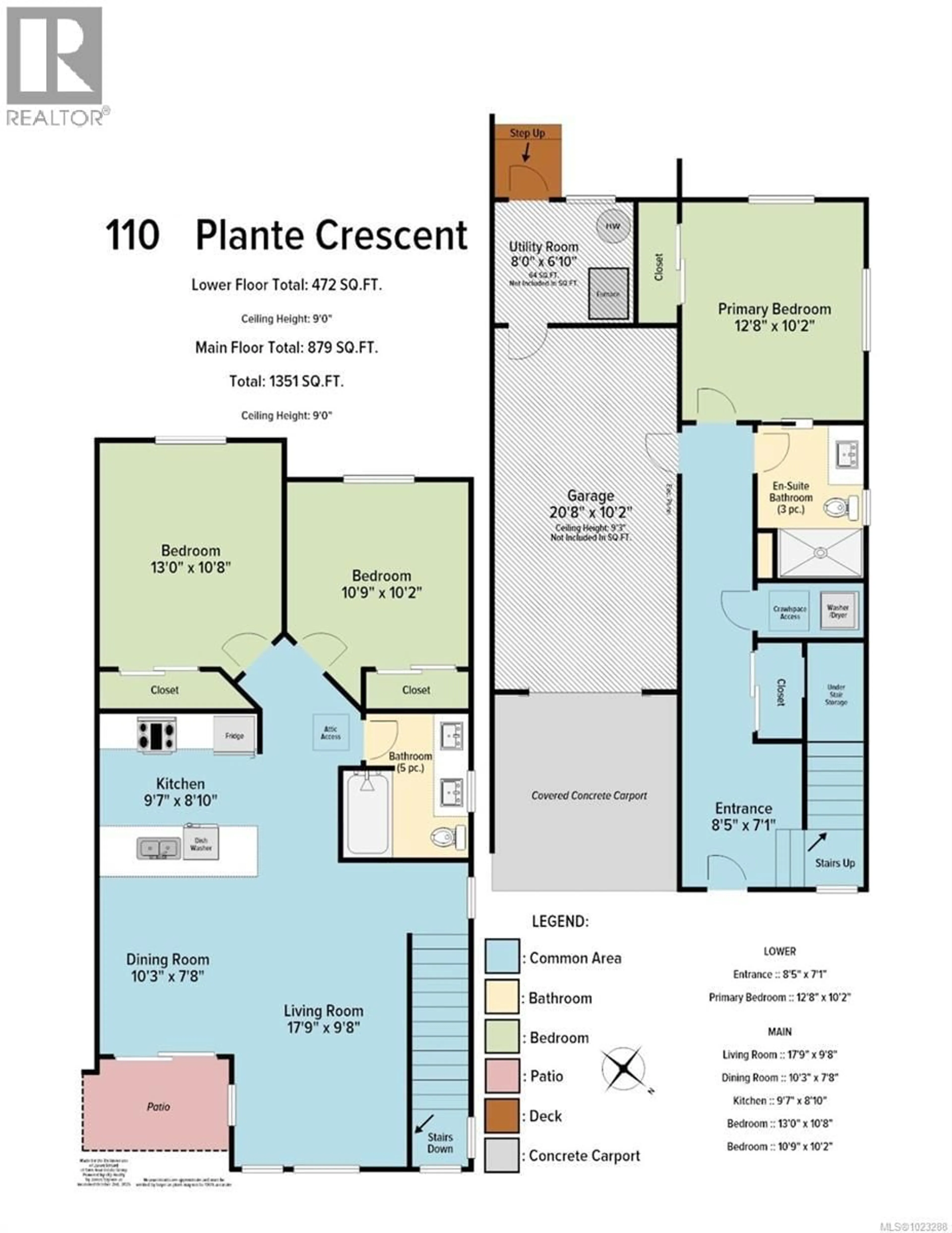 Floor plan for 110 PLANTE CRESCENT, Lake Cowichan British Columbia V0R2G0