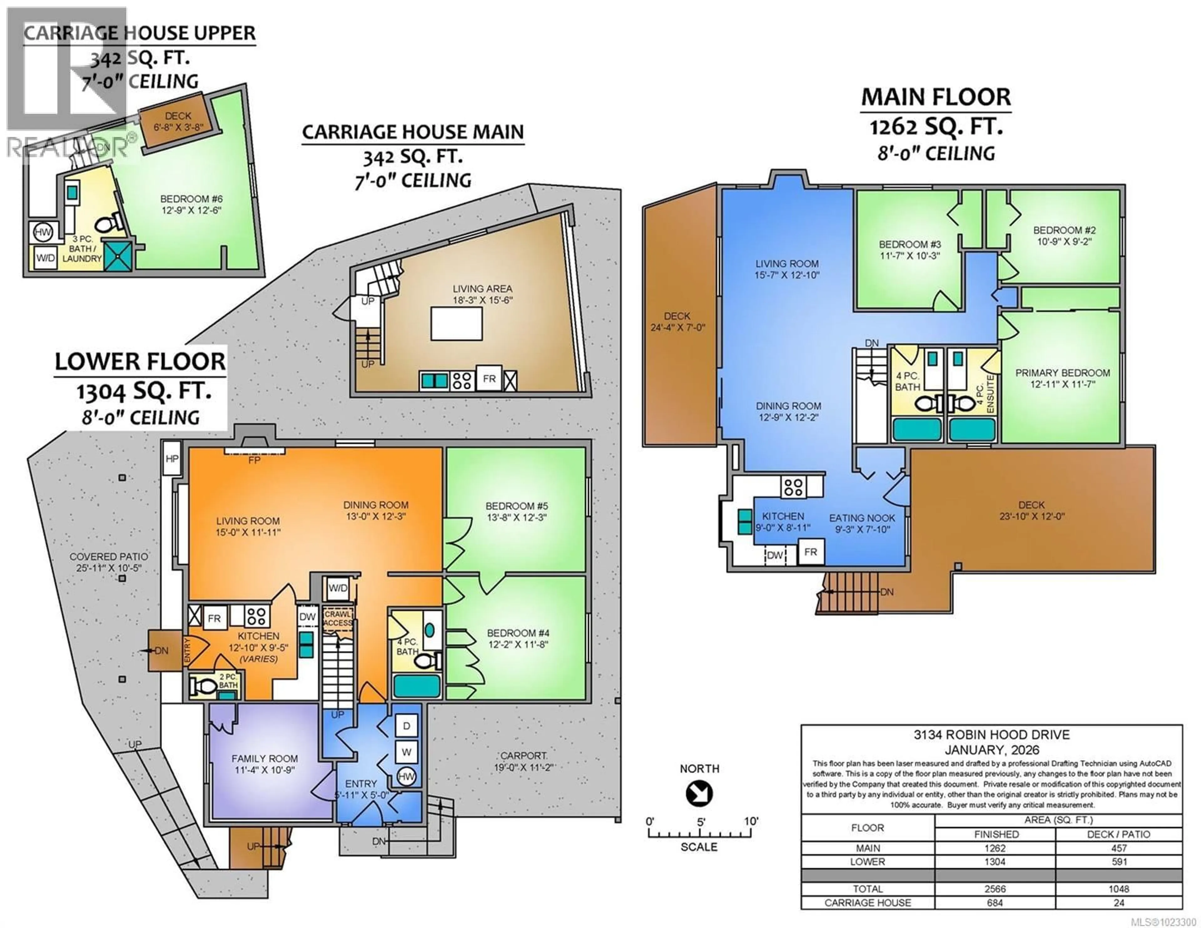 Floor plan for 3134 ROBIN HOOD DRIVE, Nanaimo British Columbia V9J1P1