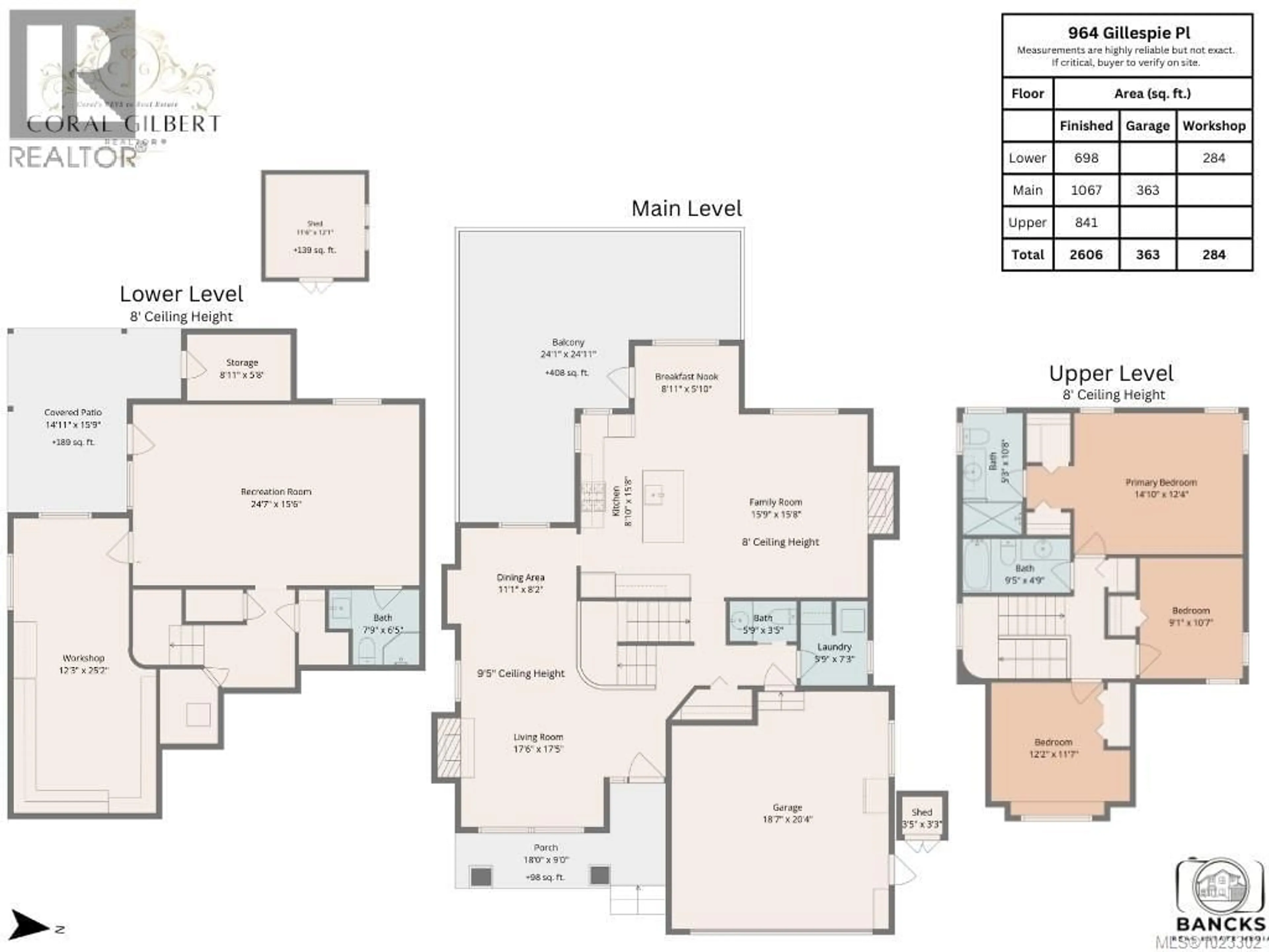 Floor plan for 964 GILLESPIE PLACE, Mill Bay British Columbia V8H1H6