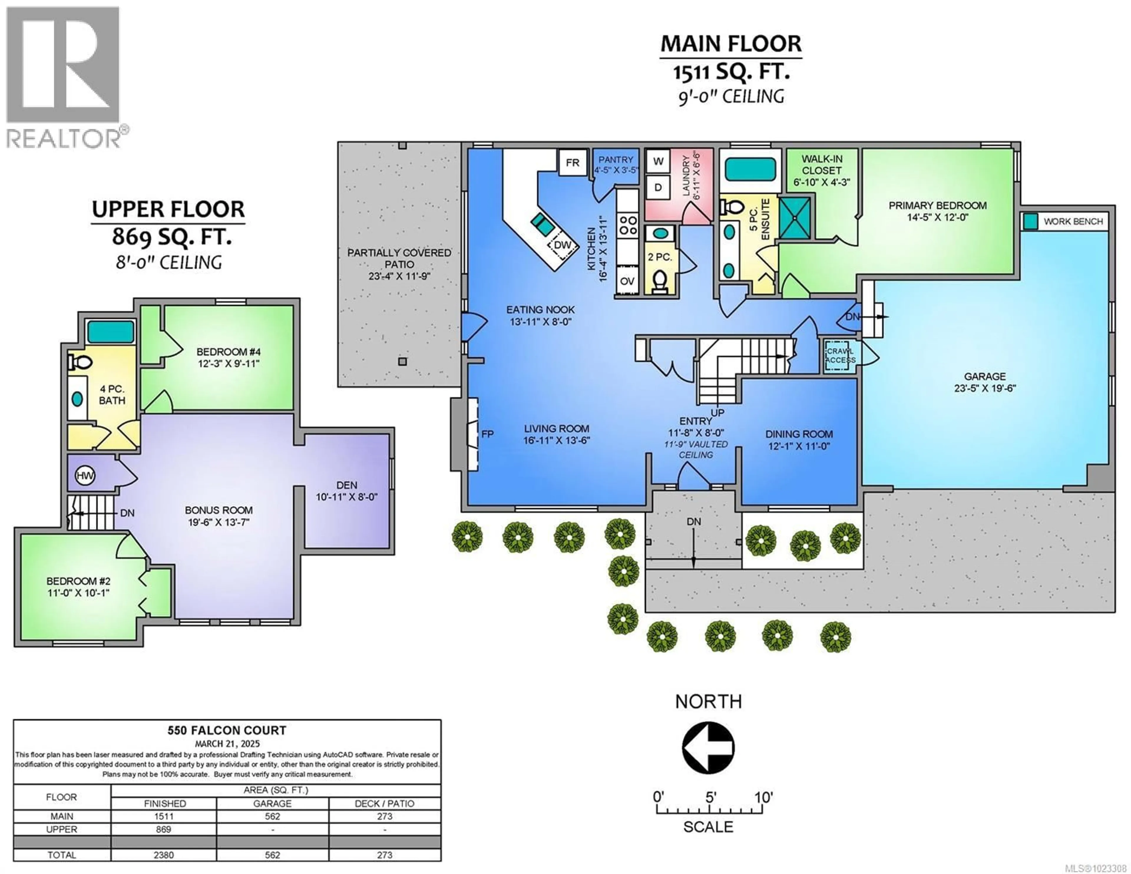 Floor plan for 550 FALCON COURT, Parksville British Columbia V9P2A4