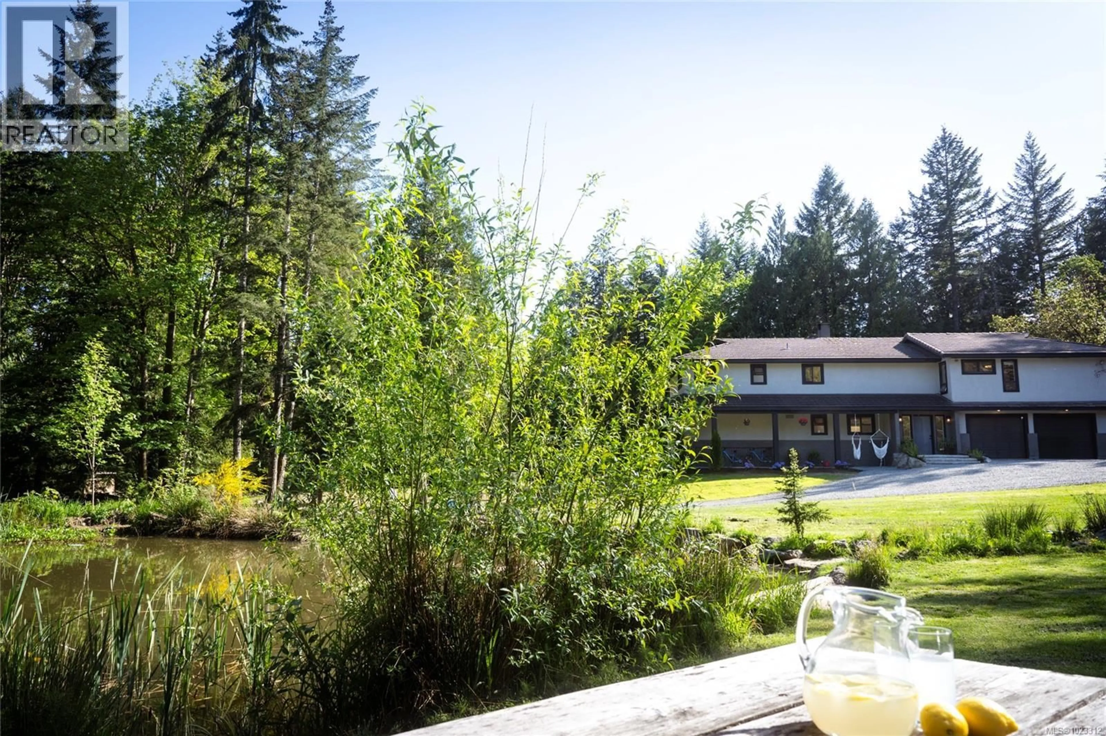 Patio, forest/trees view for 6866 DOUMONT ROAD, Nanaimo British Columbia V9T6G9