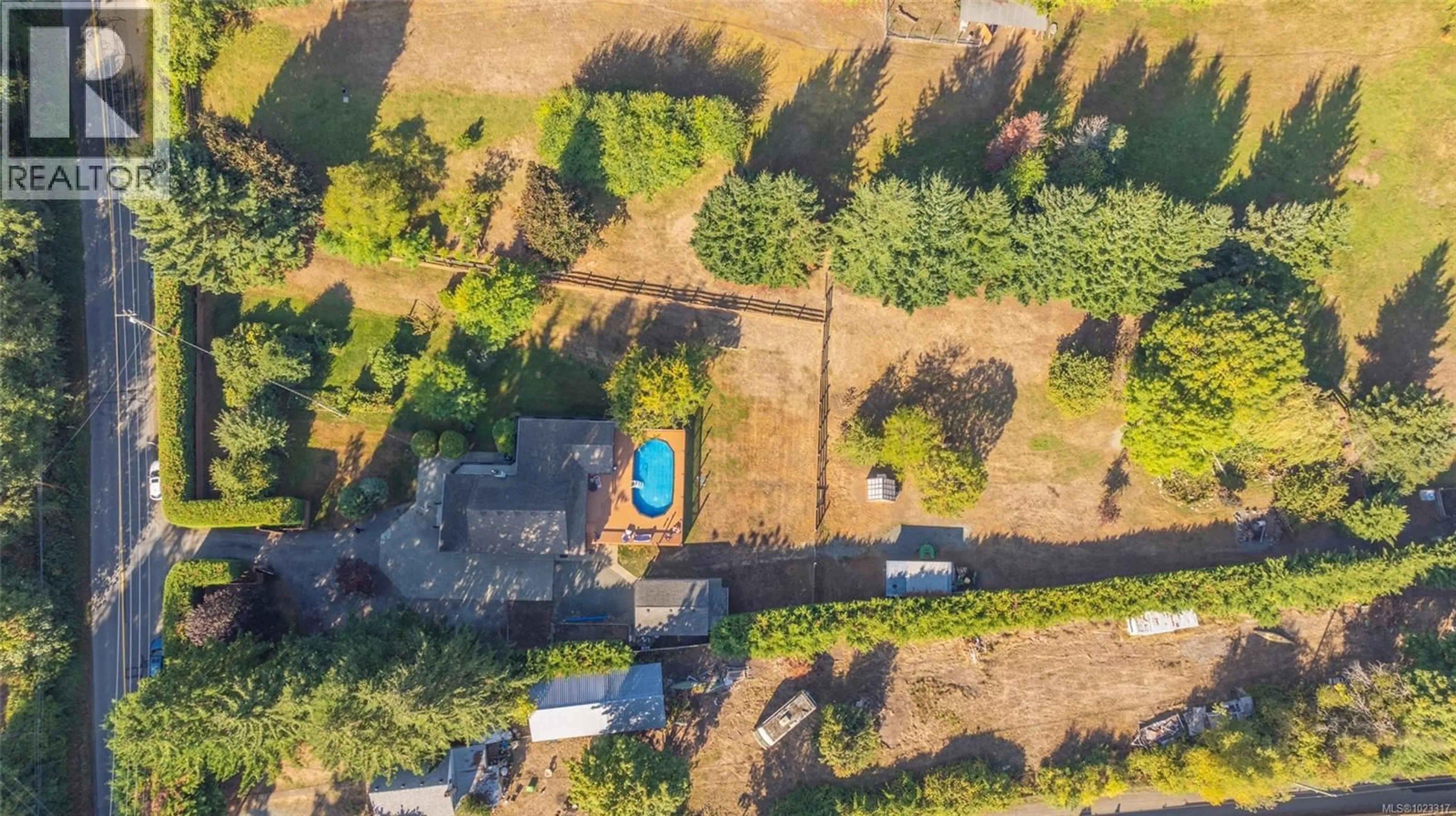 A pic from outside/outdoor area/front of a property/back of a property/a pic from drone, street for 2993 RIVER ROAD, Chemainus British Columbia V0R1K3