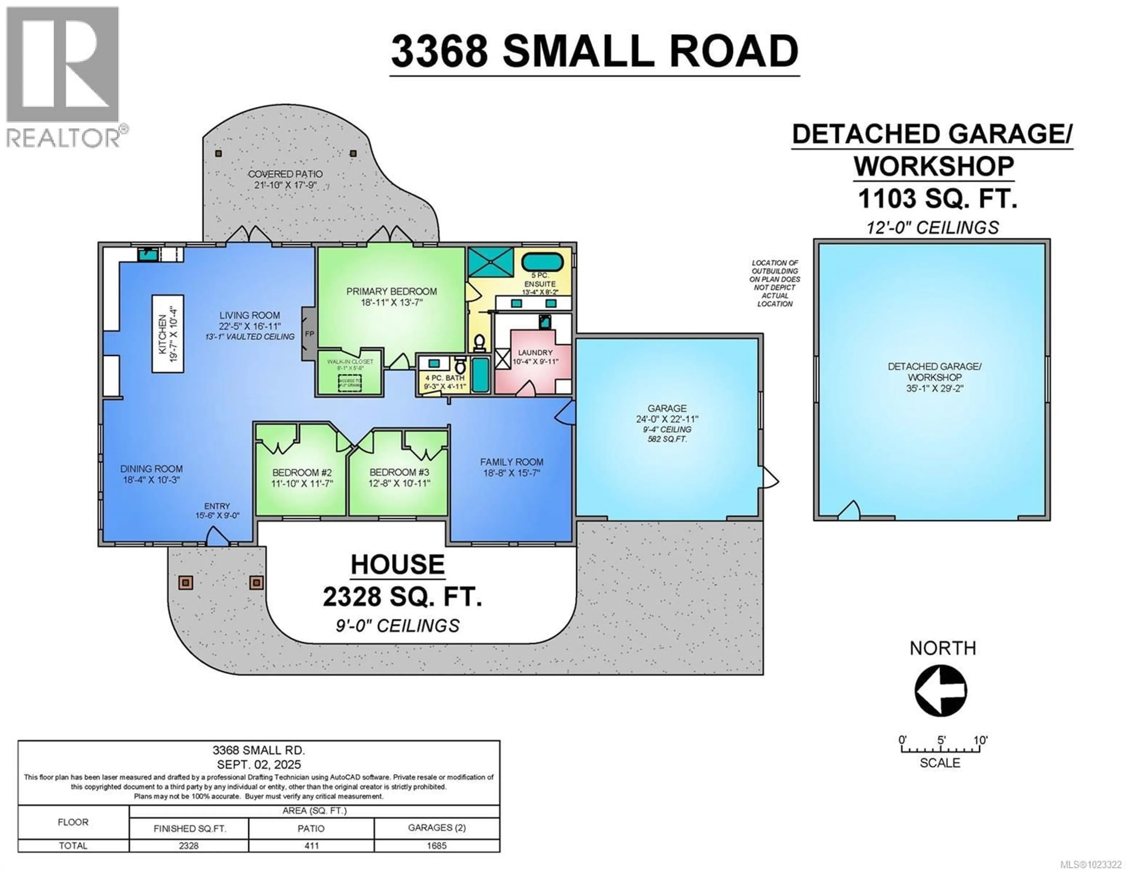 Floor plan for 3368 SMALL ROAD, Courtenay British Columbia V9N3Z6