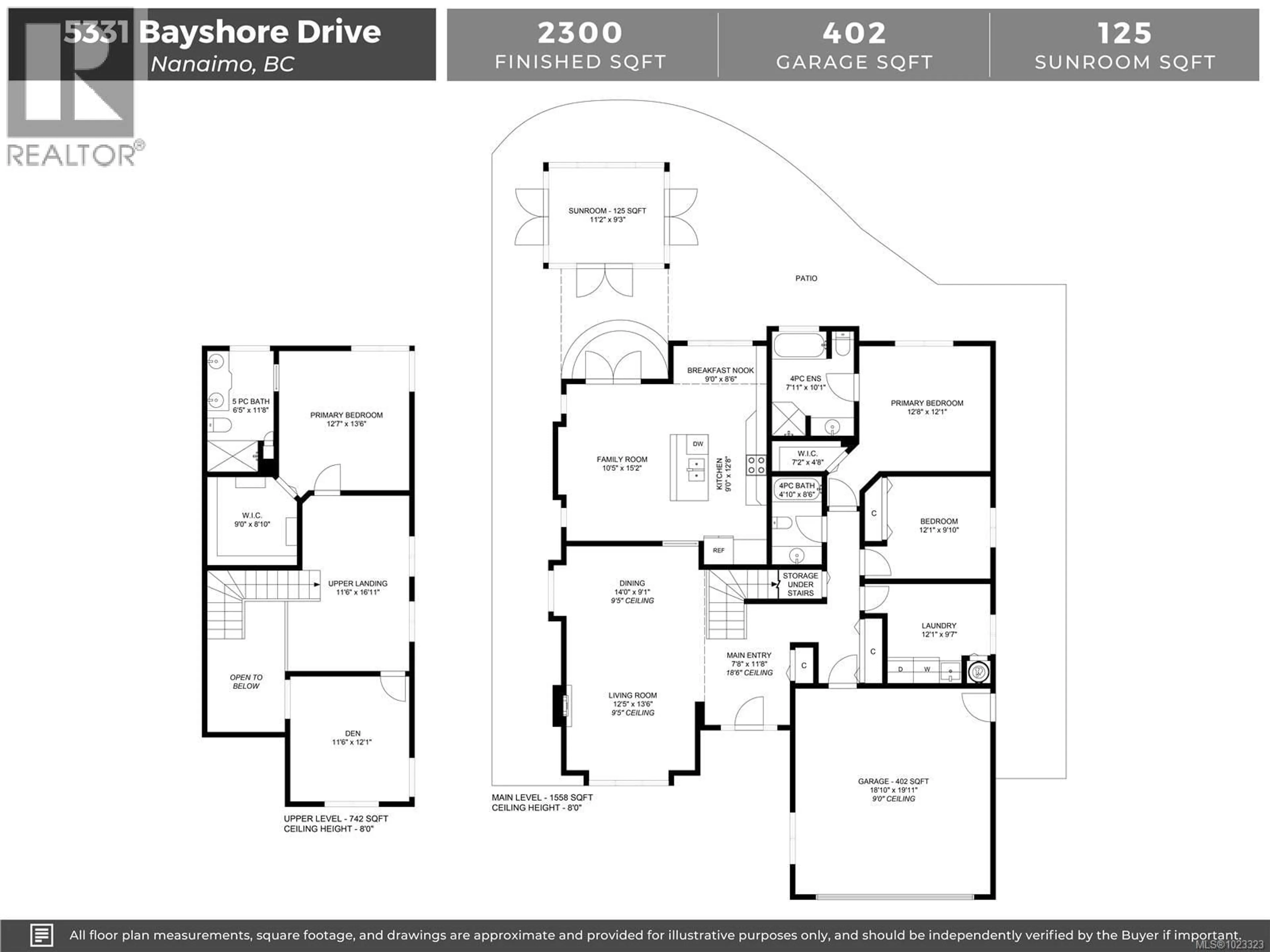Floor plan for 5331 BAYSHORE DRIVE, Nanaimo British Columbia V9V1R4