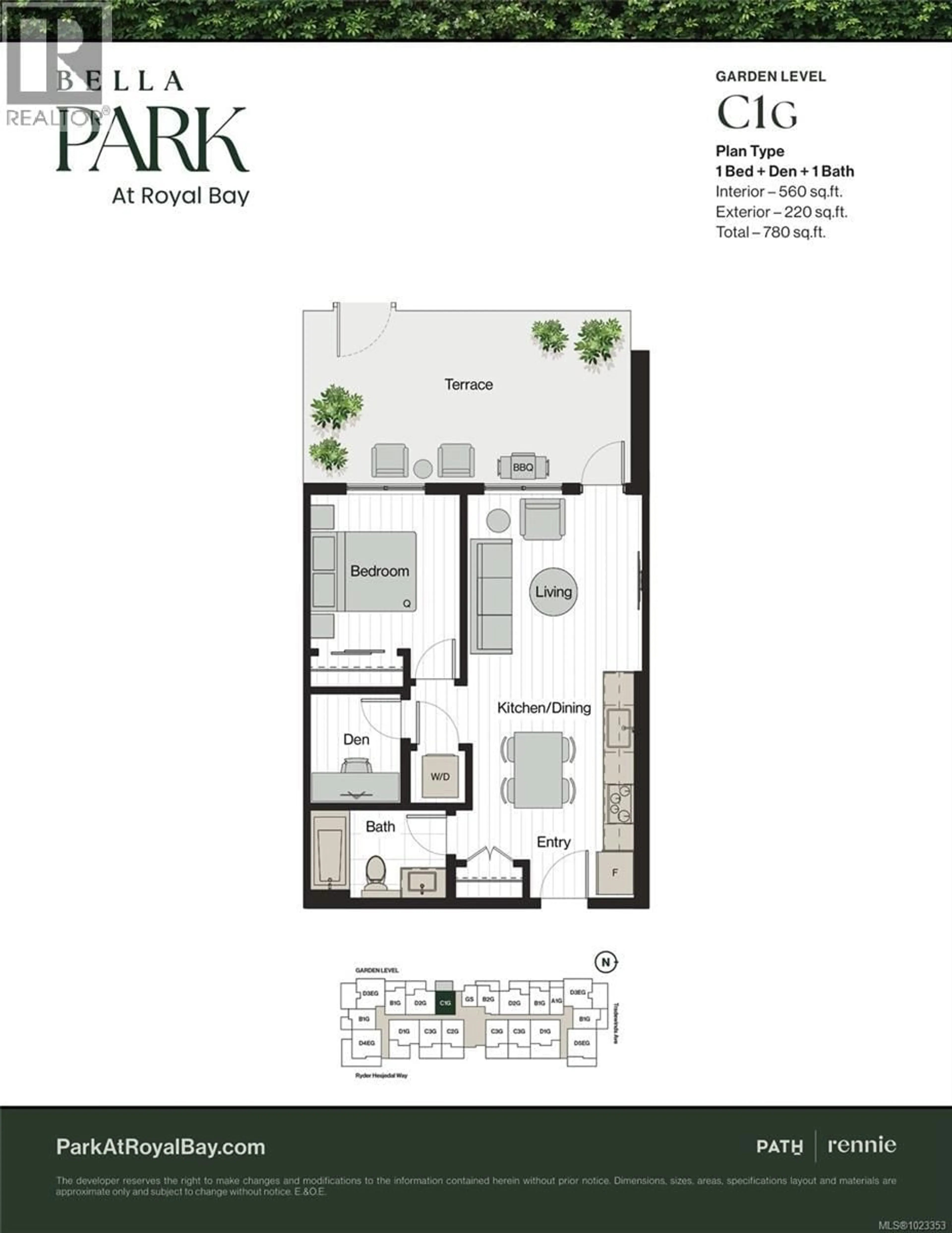 Floor plan for 112 - 3582 RYDER HESJEDAL WAY, Colwood British Columbia V9C0J6