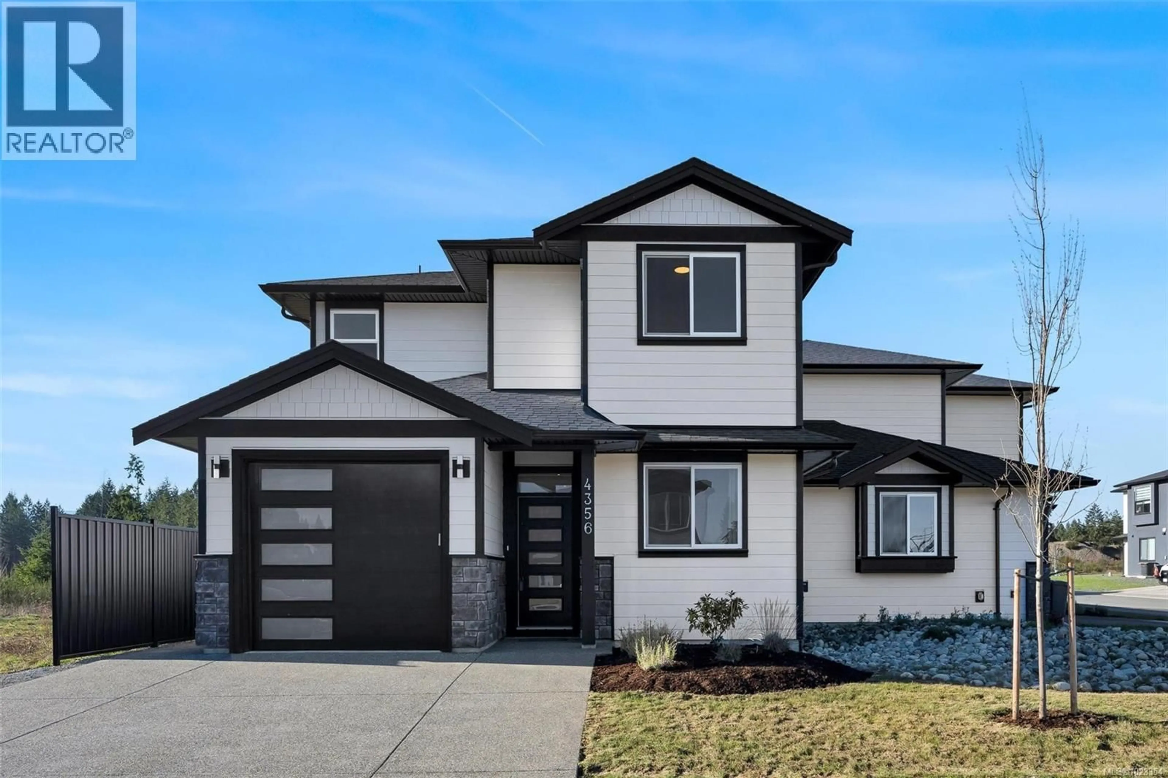 Home with vinyl exterior material, street for 4356 BAINS MILL ROAD, Duncan British Columbia V9L4G5