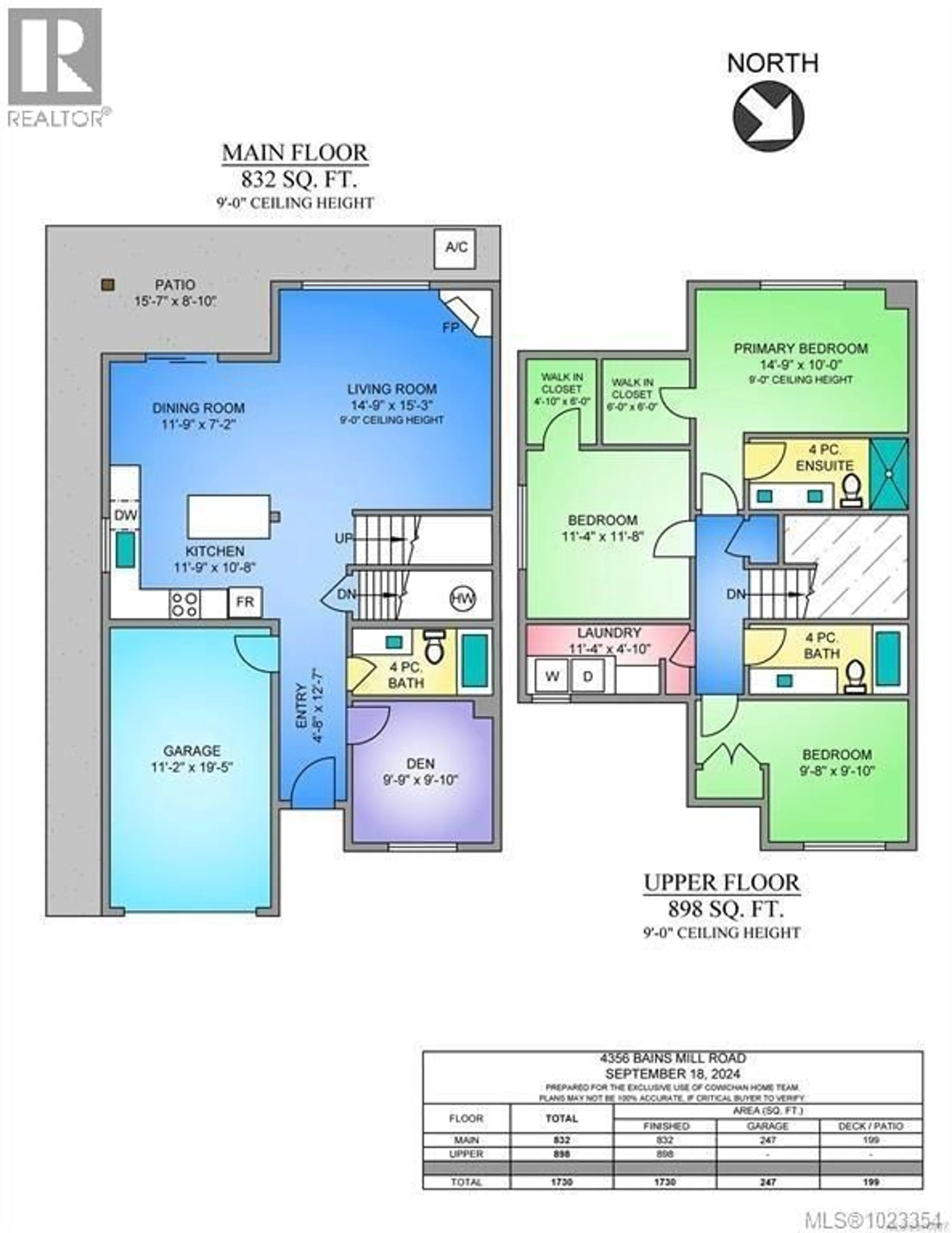 Floor plan for 4356 BAINS MILL ROAD, Duncan British Columbia V9L4G5