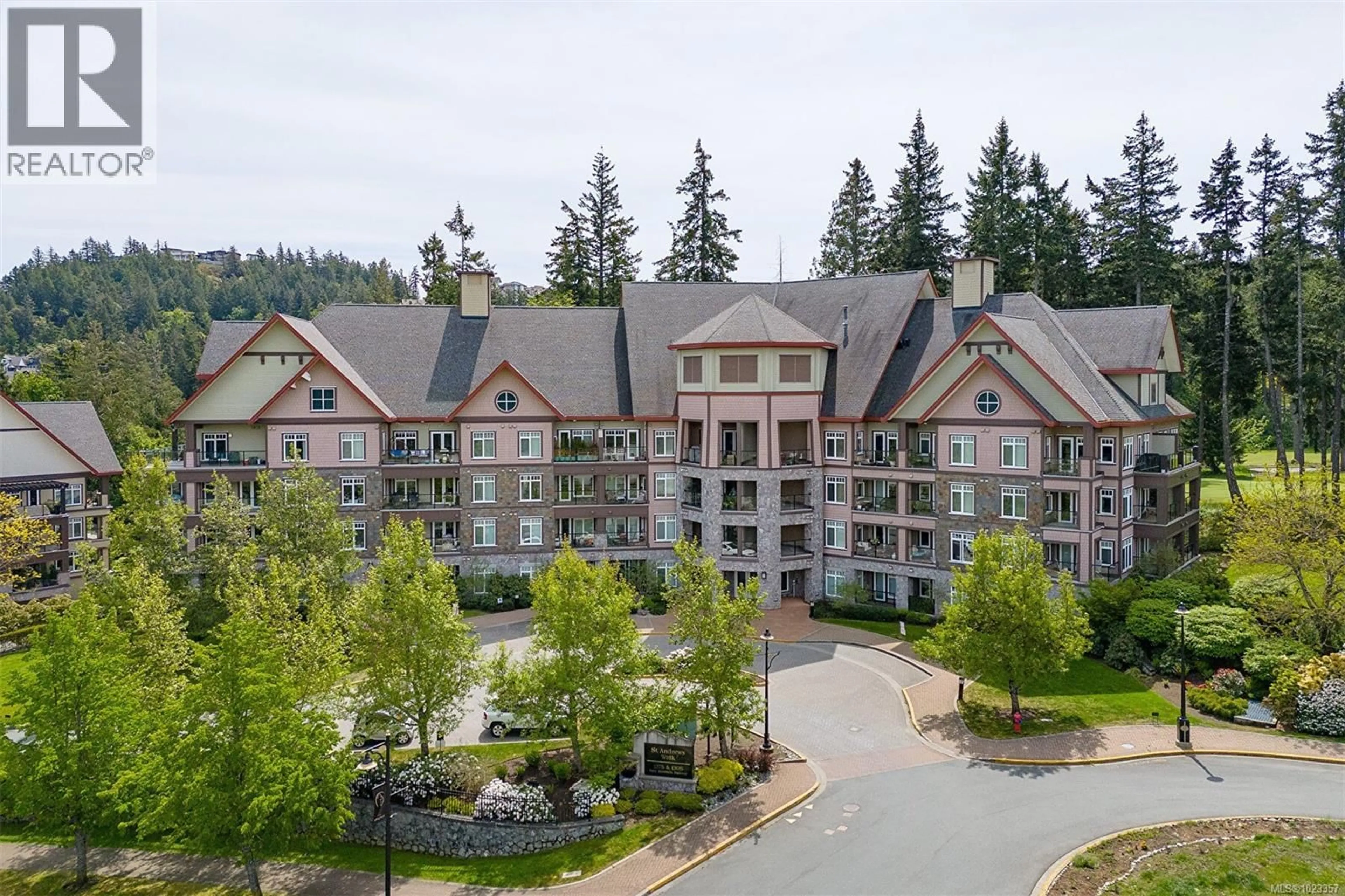 A pic from outside/outdoor area/front of a property/back of a property/a pic from drone, mountain view for 210/212 - 1395 BEAR MOUNTAIN PARKWAY, Langford British Columbia V9B0E1