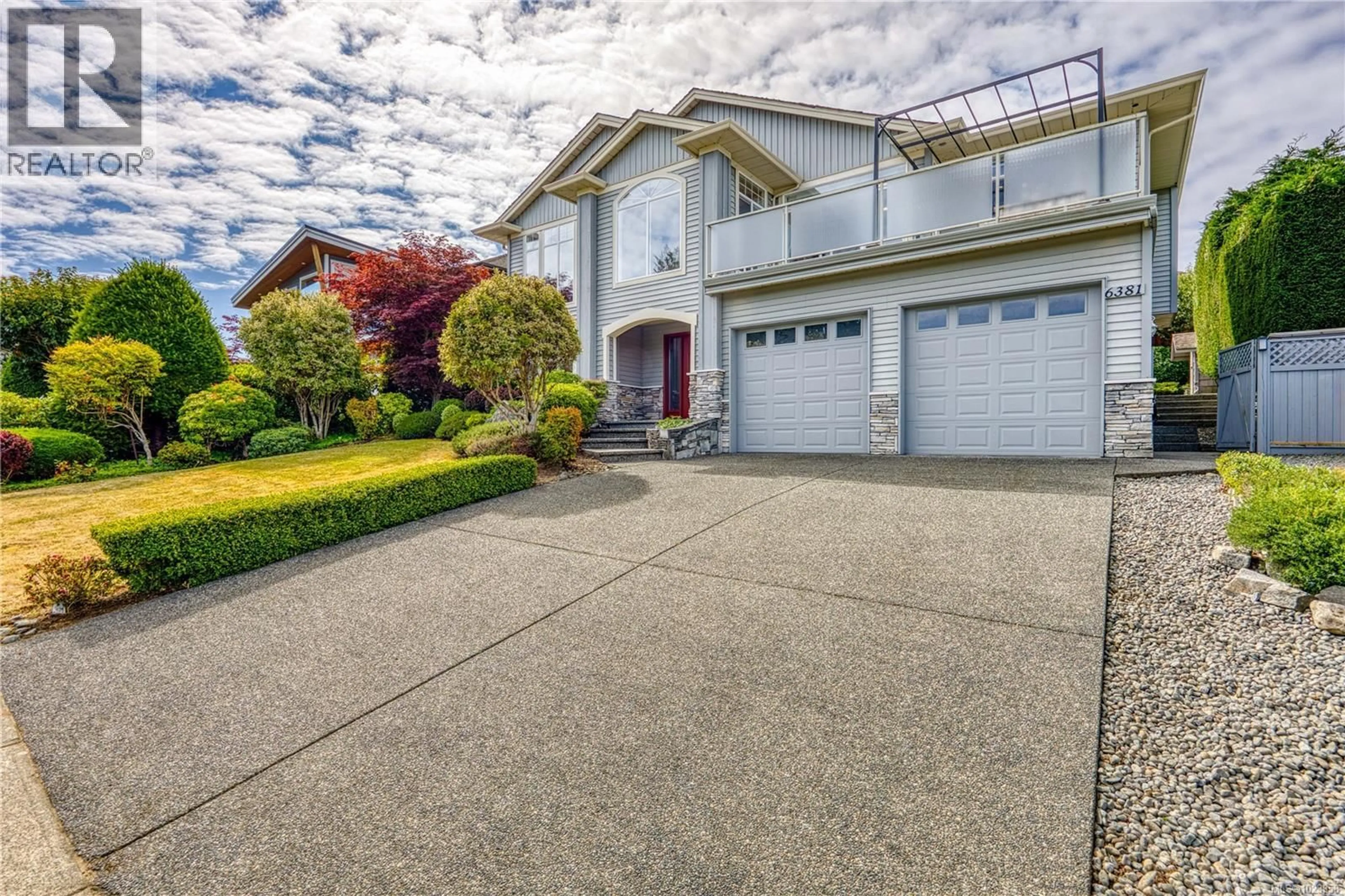 Home with vinyl exterior material, street for 6381 ICARUS DRIVE, Nanaimo British Columbia V9V1P2