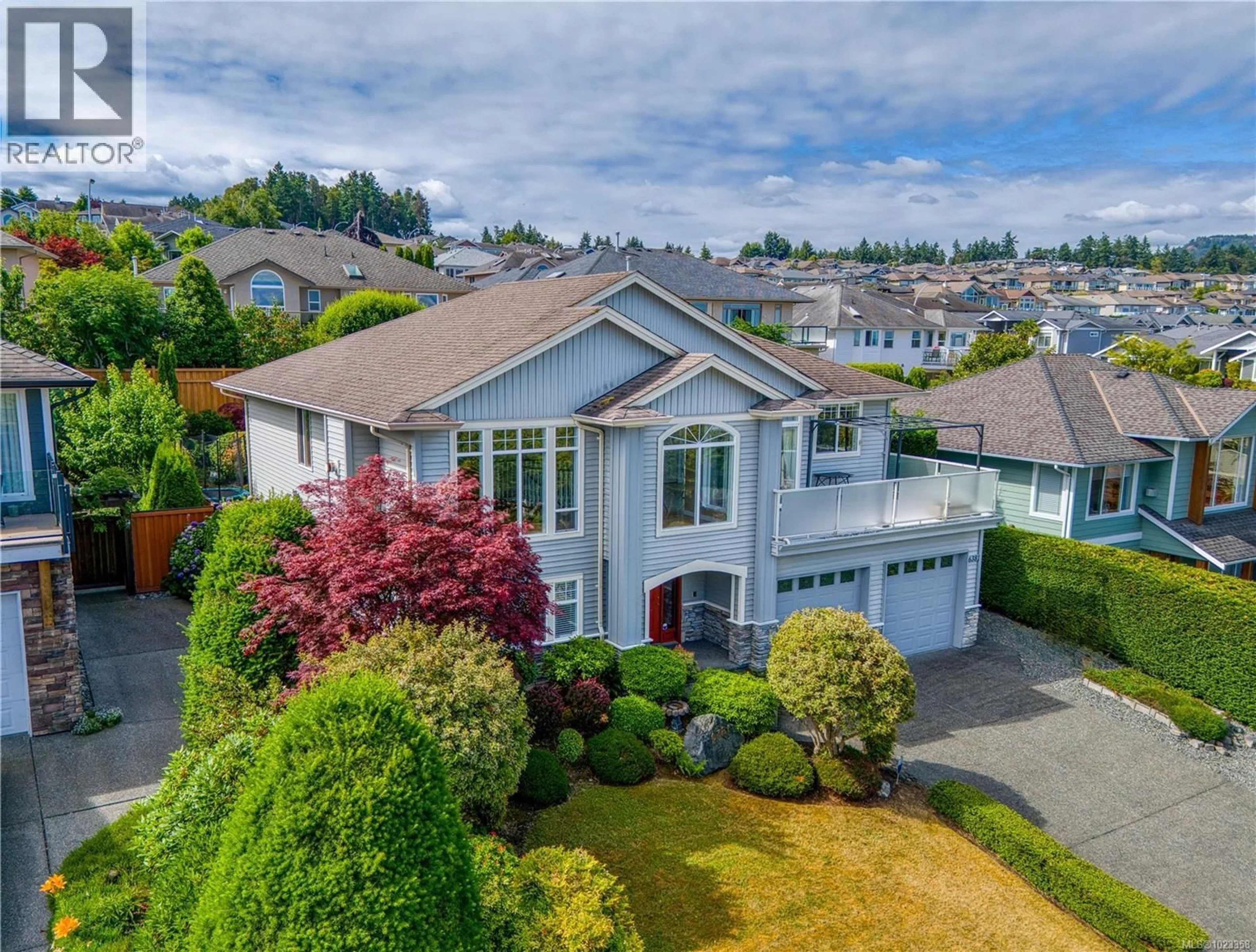 A pic from outside/outdoor area/front of a property/back of a property/a pic from drone, street for 6381 ICARUS DRIVE, Nanaimo British Columbia V9V1P2