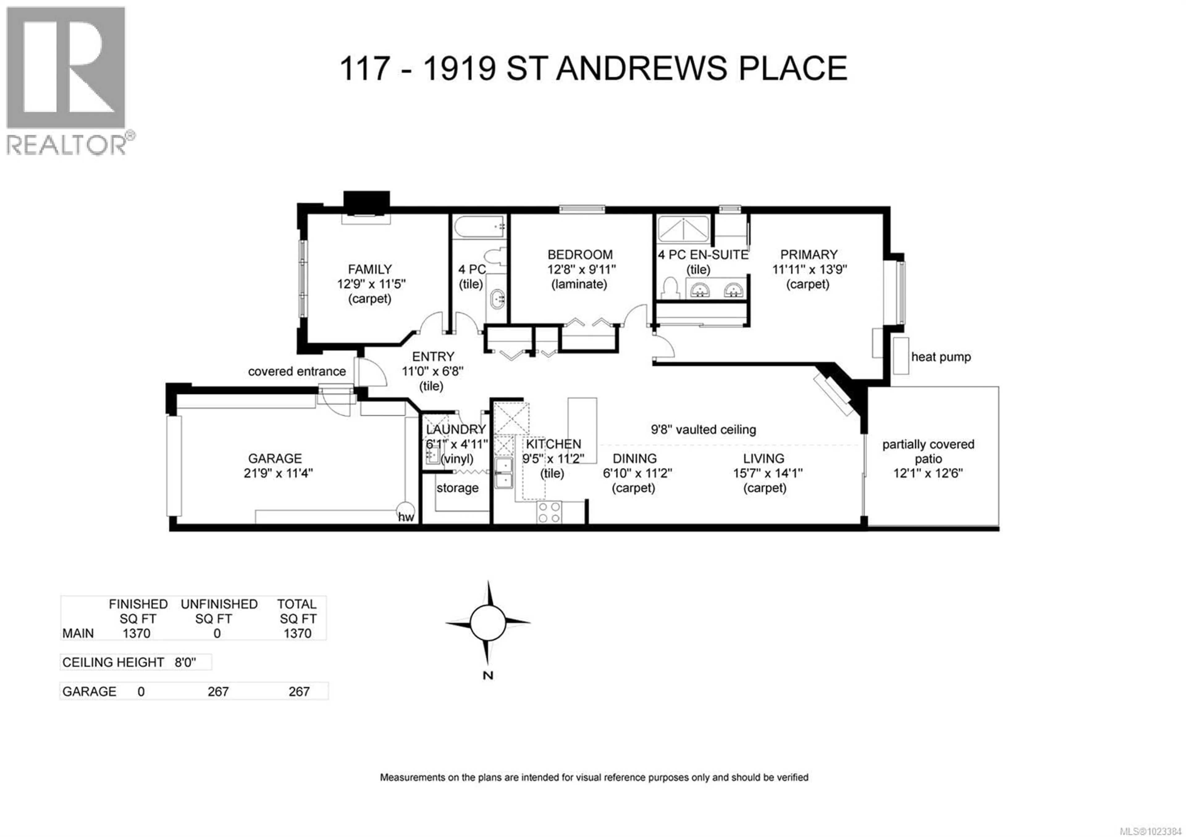 Floor plan for 117 - 1919 ST. ANDREWS PLACE, Courtenay British Columbia V9N9J4