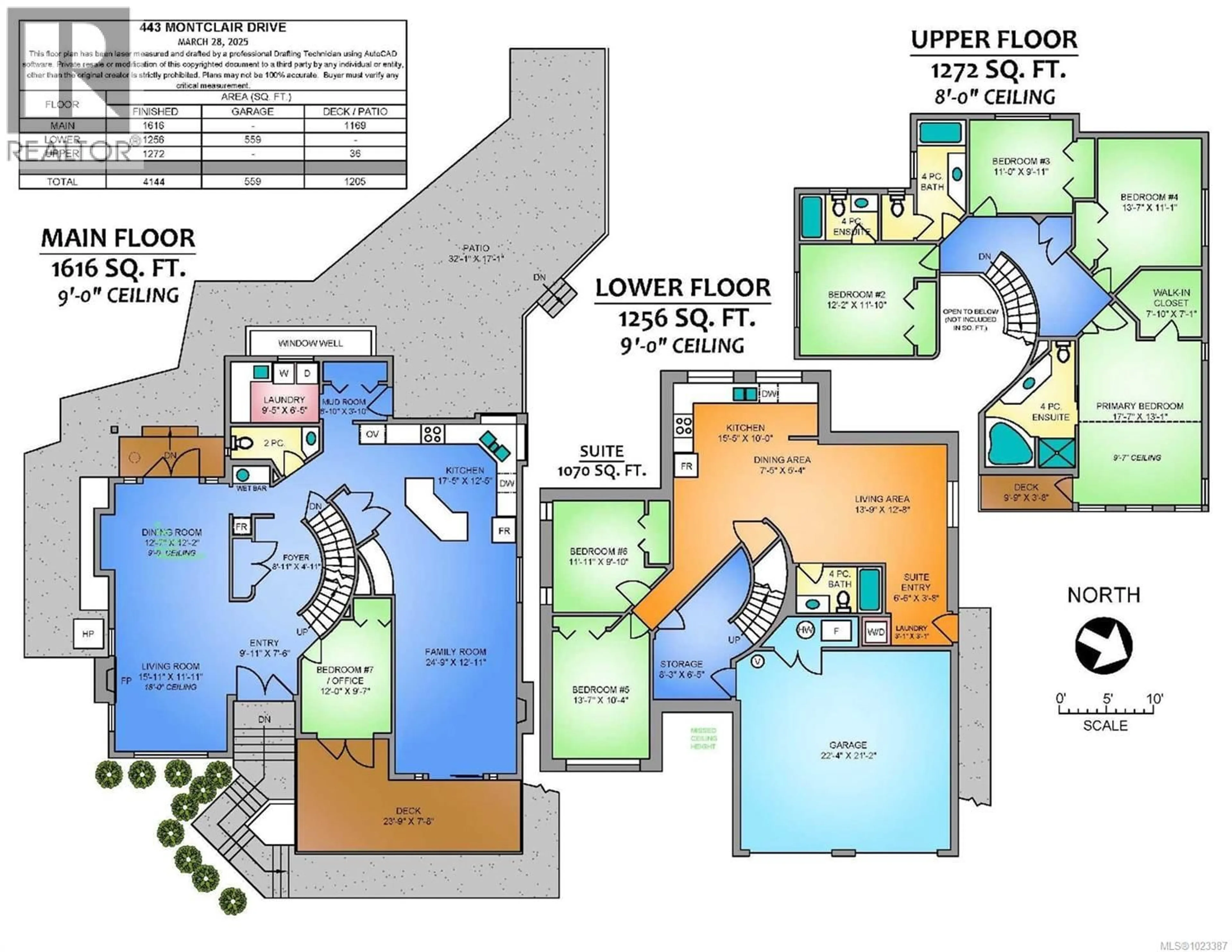 Floor plan for 443 MONTCLAIR DRIVE, Nanaimo British Columbia V9R7C2