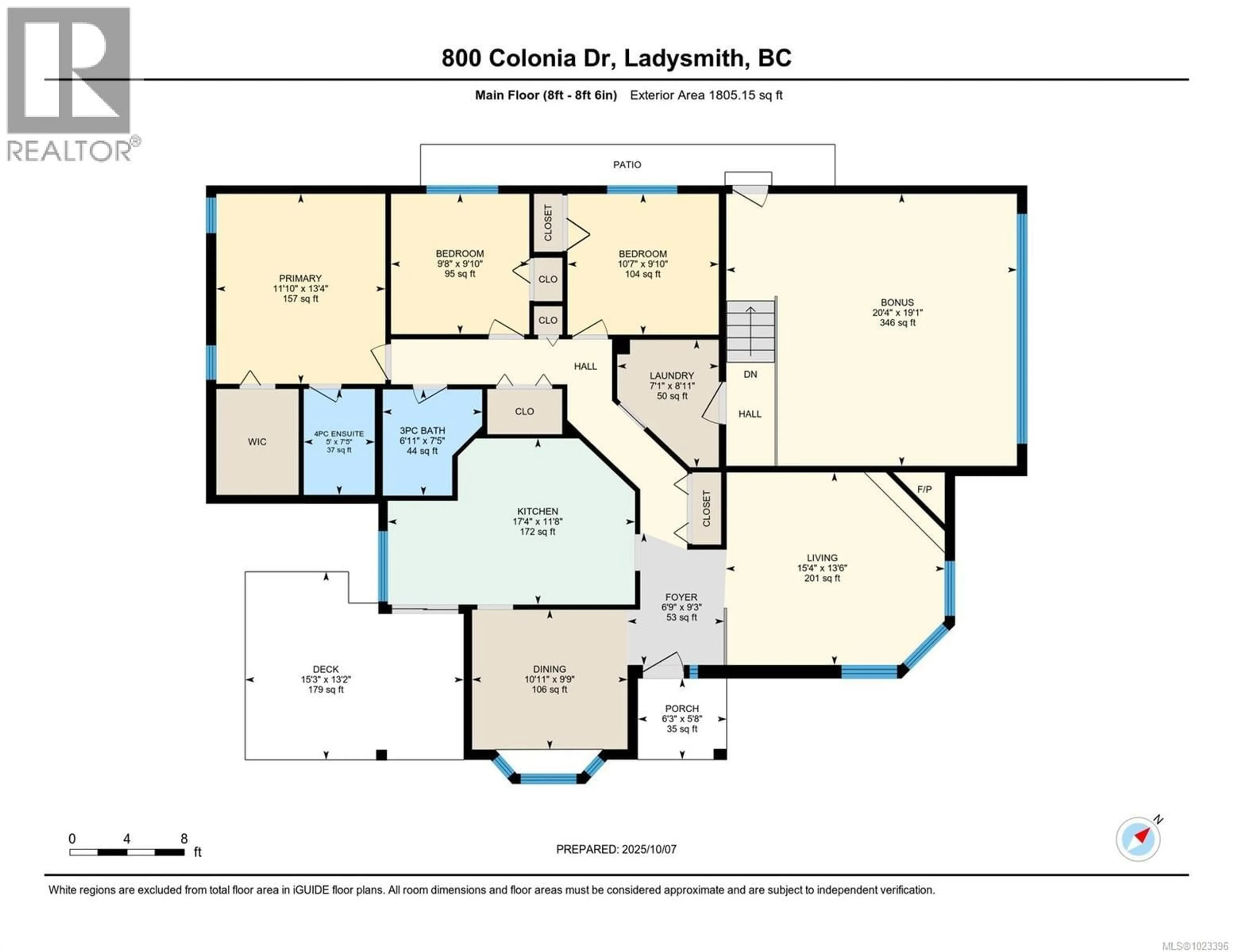 Floor plan for 800 COLONIA DRIVE, Ladysmith British Columbia V9G1N2