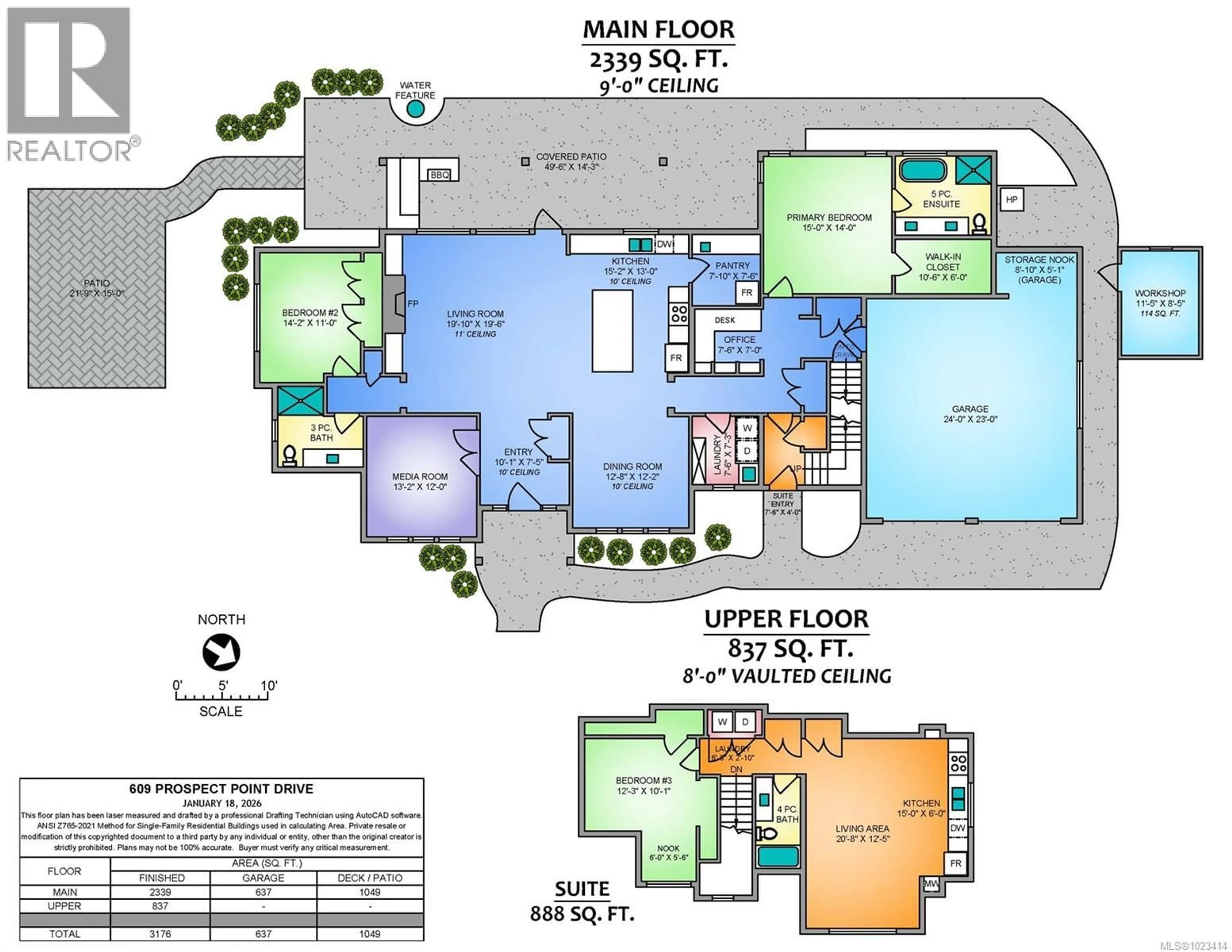 Floor plan for 609 PROSPECT POINTE DRIVE, French Creek British Columbia V9P0B7