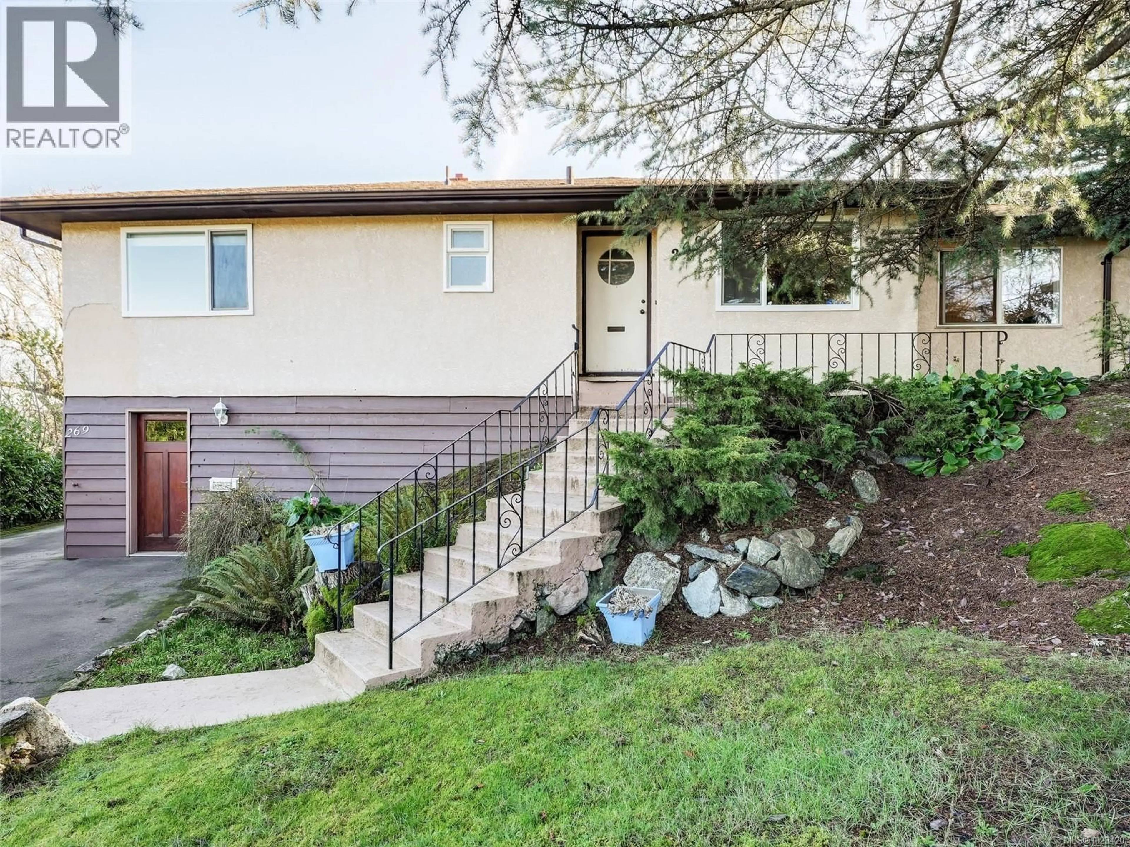 Home with vinyl exterior material, street for 269 GLENAIRLIE DRIVE, View Royal British Columbia V9B1K5