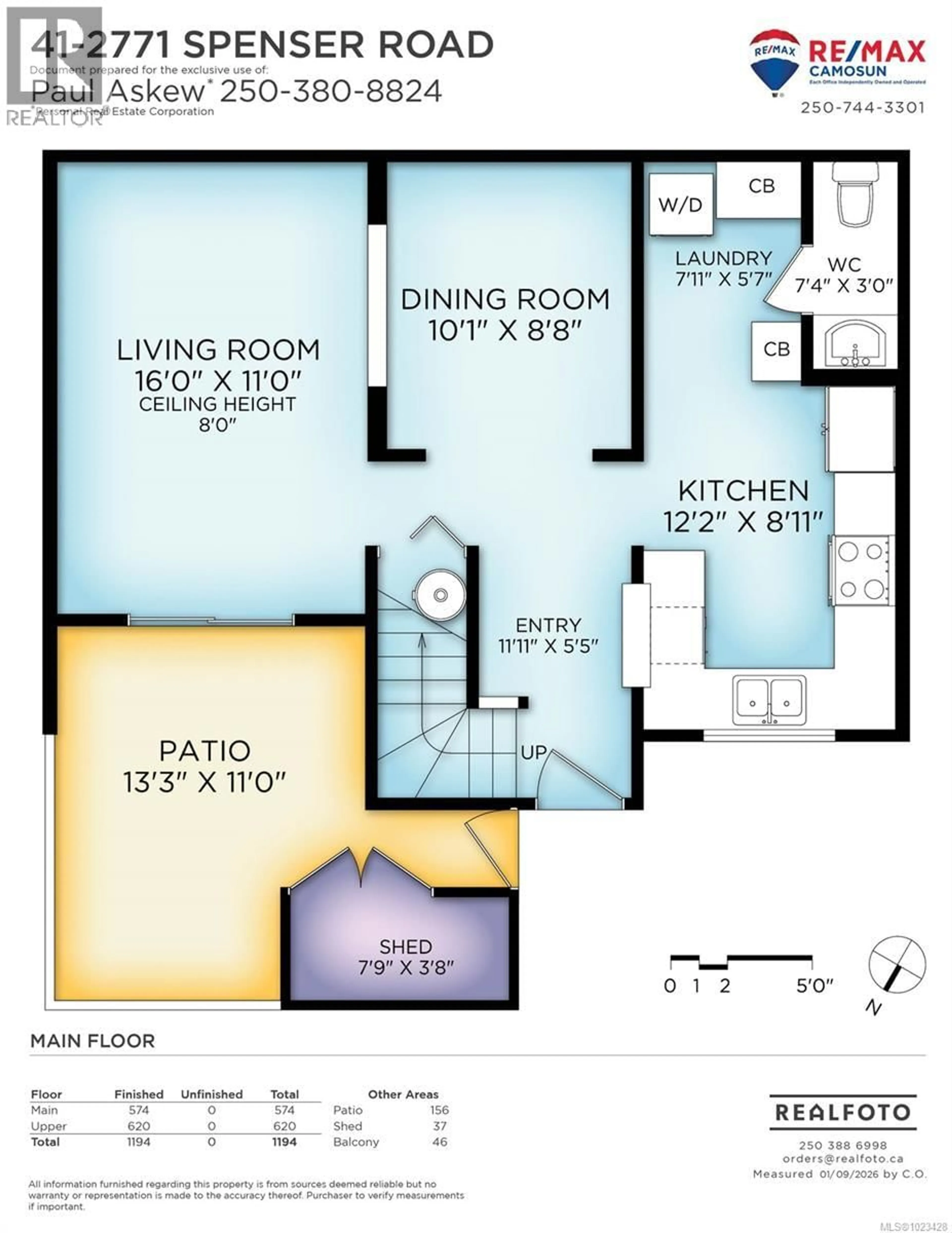 Floor plan for 41 - 2771 SPENCER ROAD, Langford British Columbia V9B4E2