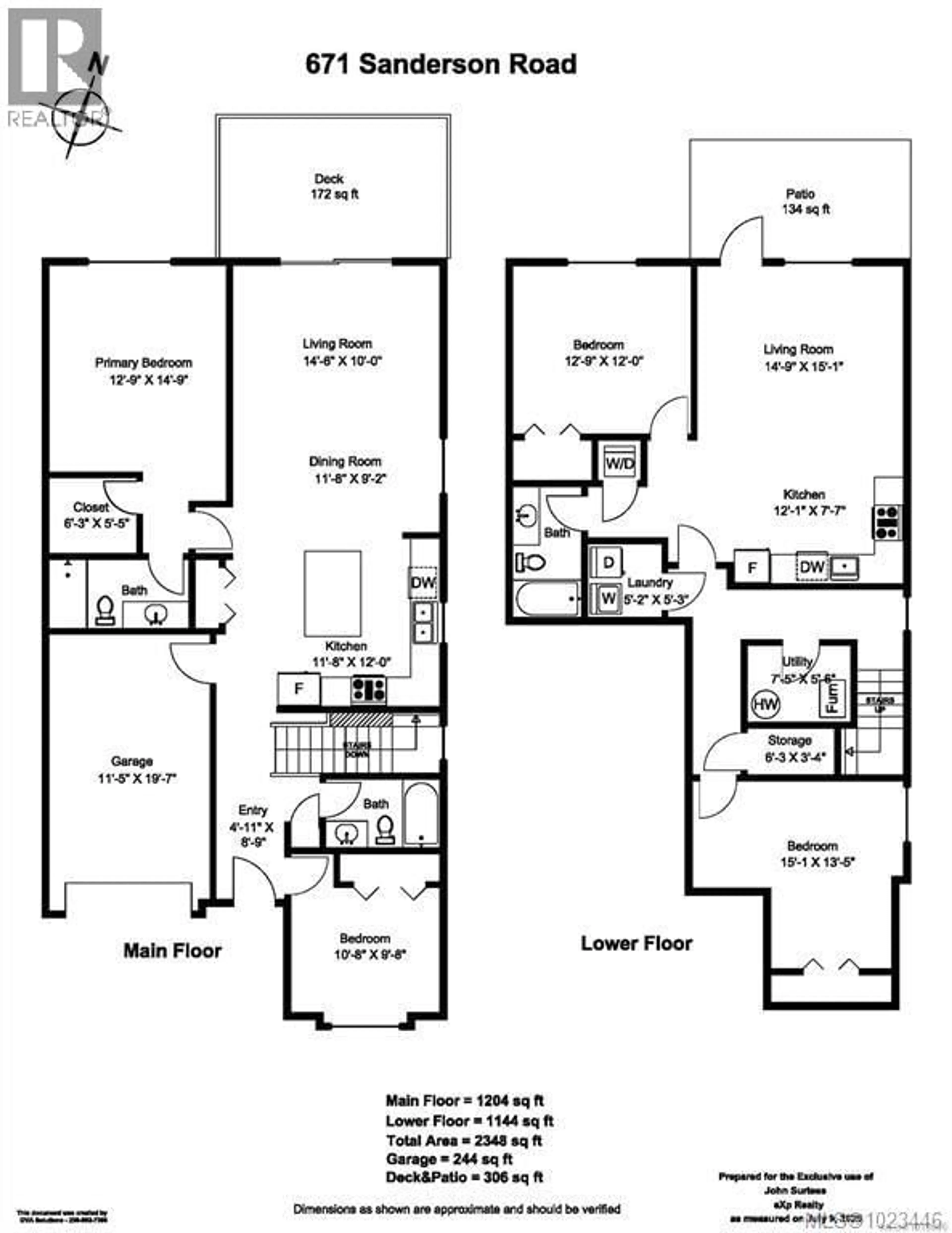 Floor plan for 671 SANDERSON ROAD, Ladysmith British Columbia V9G0A7