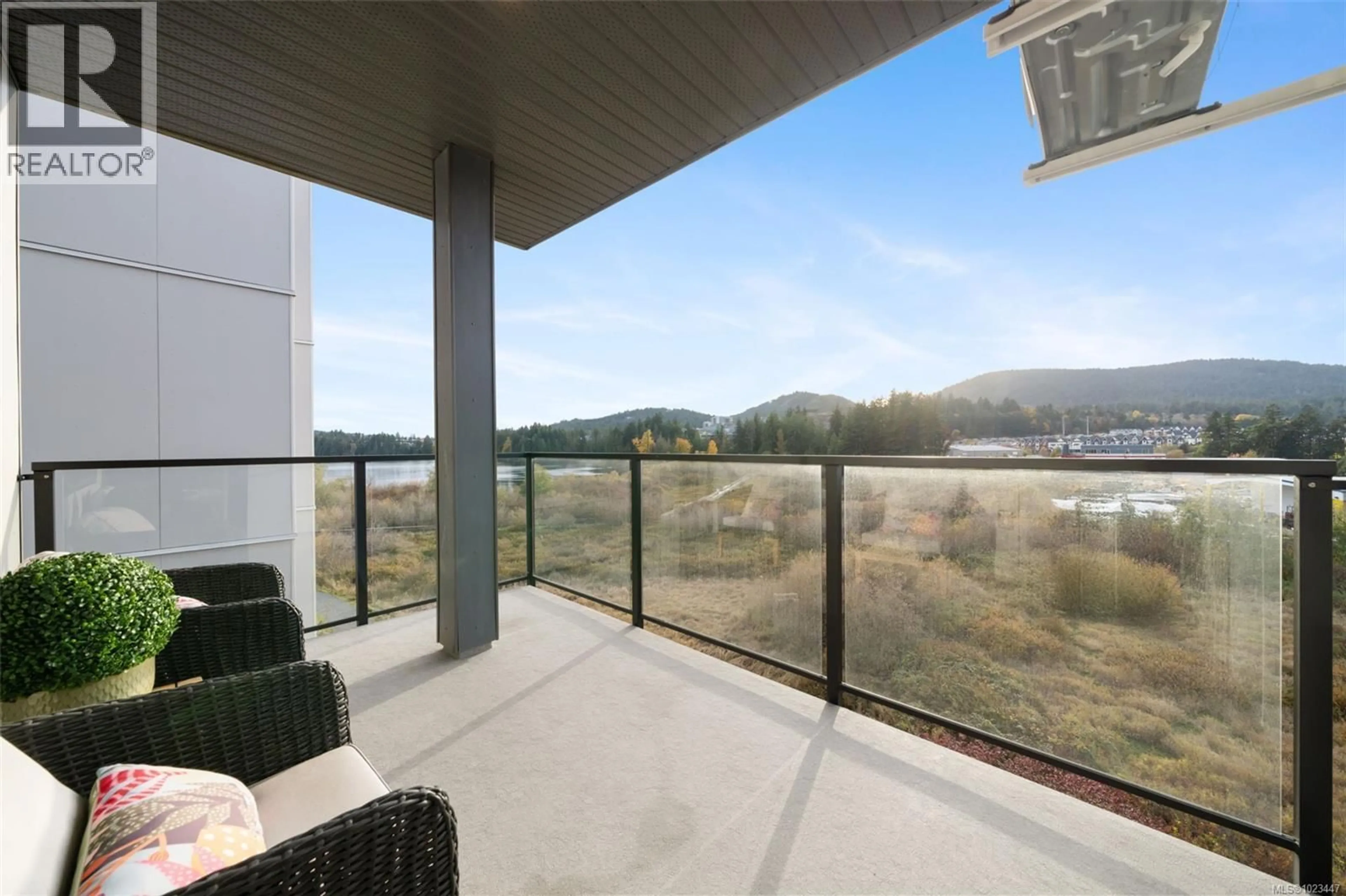 Patio, water/lake/river/ocean view for 318 - 1371 GOLDSTREAM AVENUE, Langford British Columbia V9B7B4