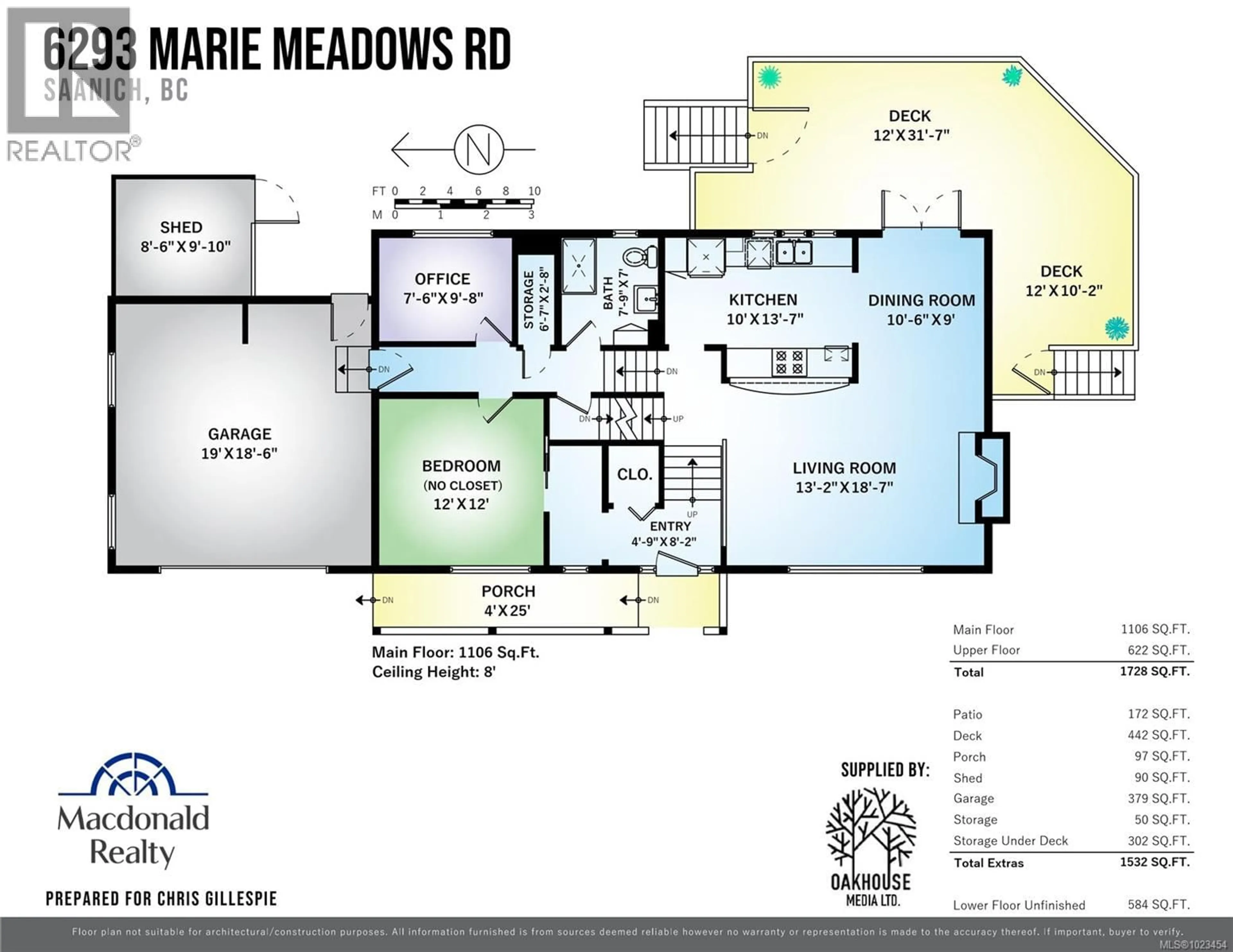 Floor plan for 6293 MARIE MEADOWS ROAD, Central Saanich British Columbia V8Z5Z9