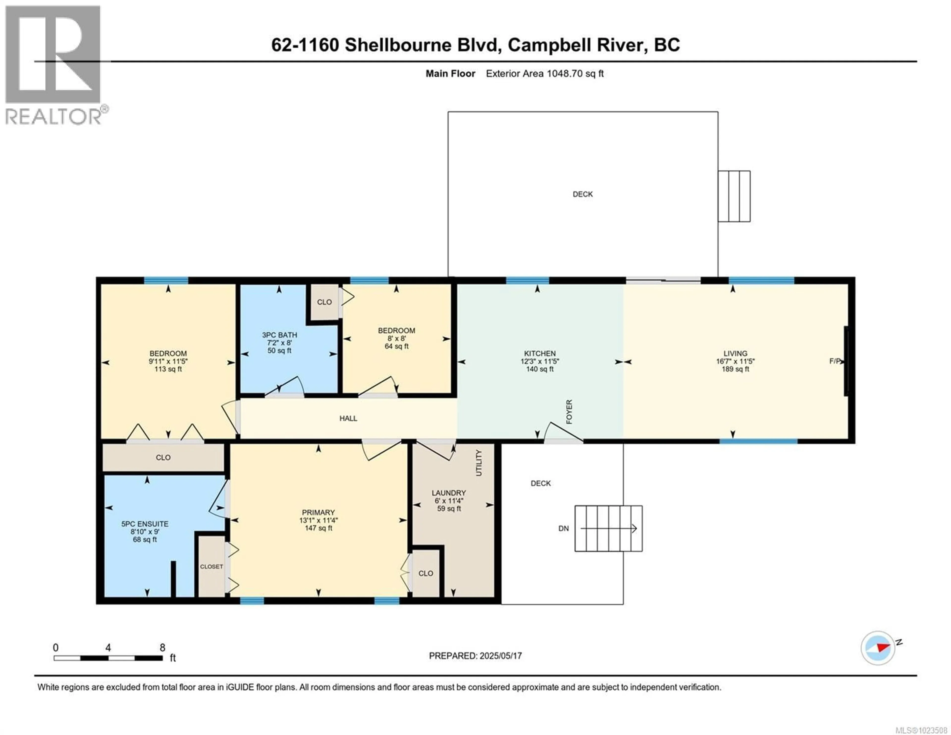 Floor plan for 62 - 1160 SHELLBOURNE BOULEVARD, Campbell River British Columbia V9W5G5