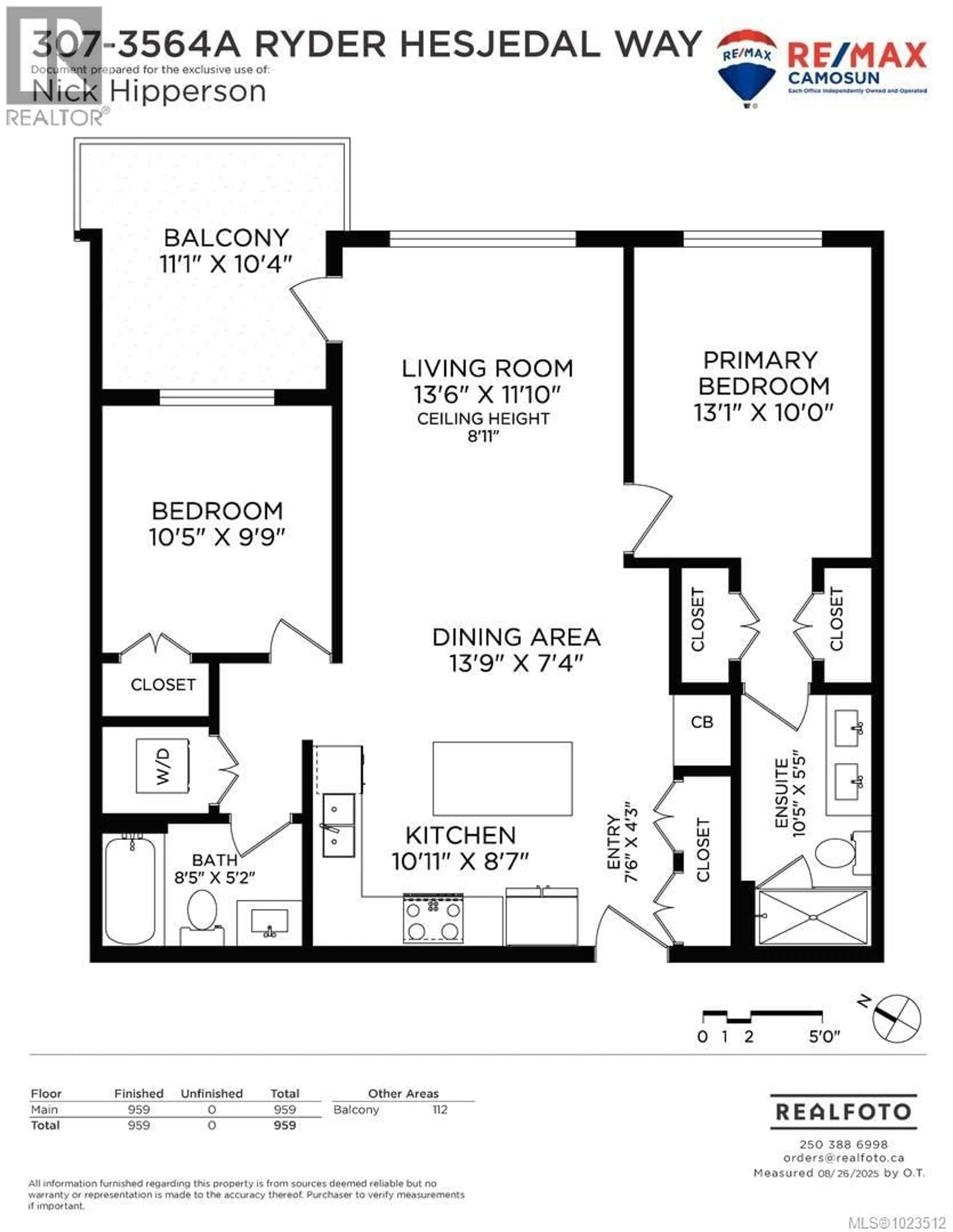 Floor plan for 307 - 3564-A RYDER HESJEDAL WAY, Colwood British Columbia V9C0V3