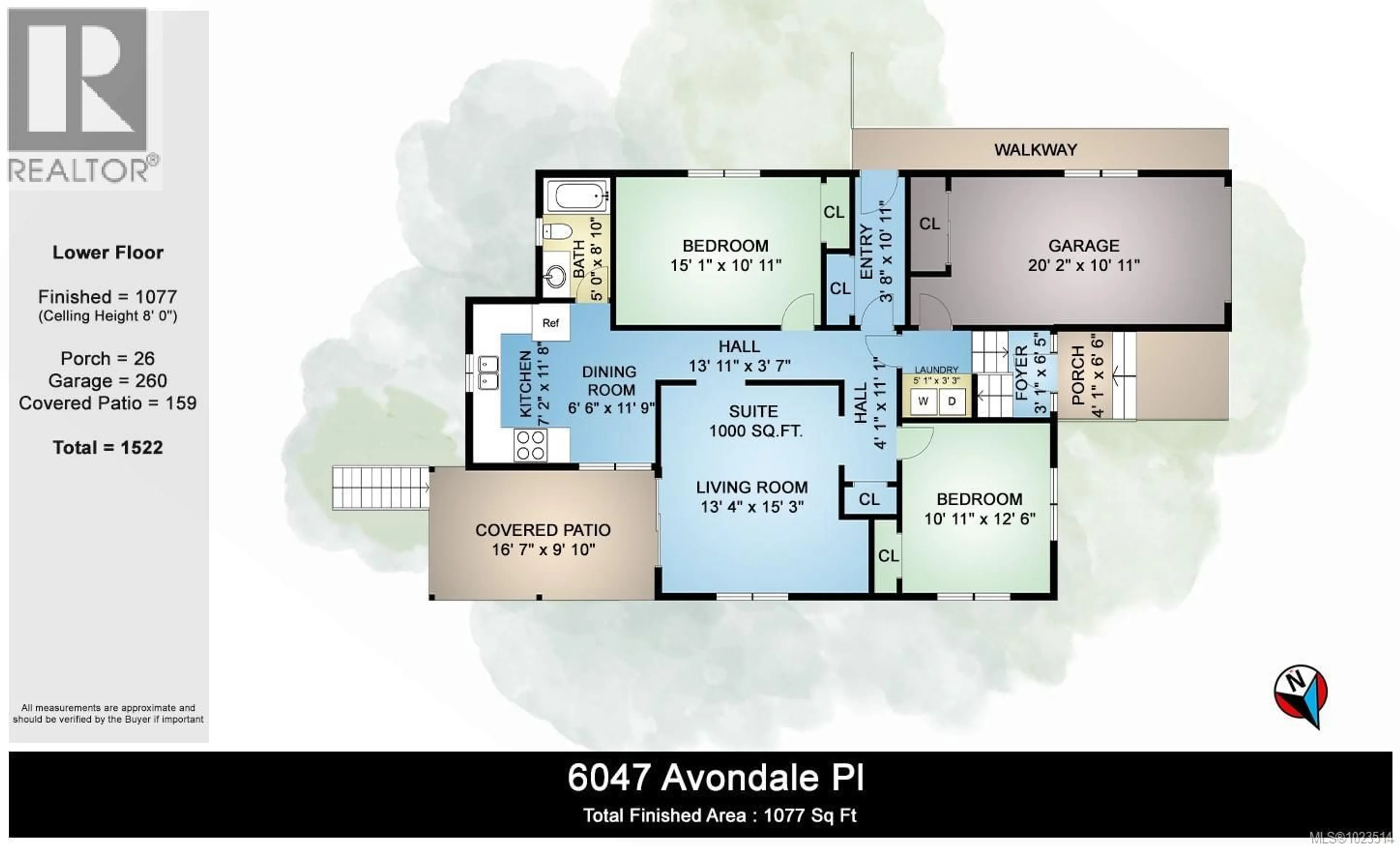 Floor plan for 6047 AVONDALE PLACE, Duncan British Columbia V9L5H9