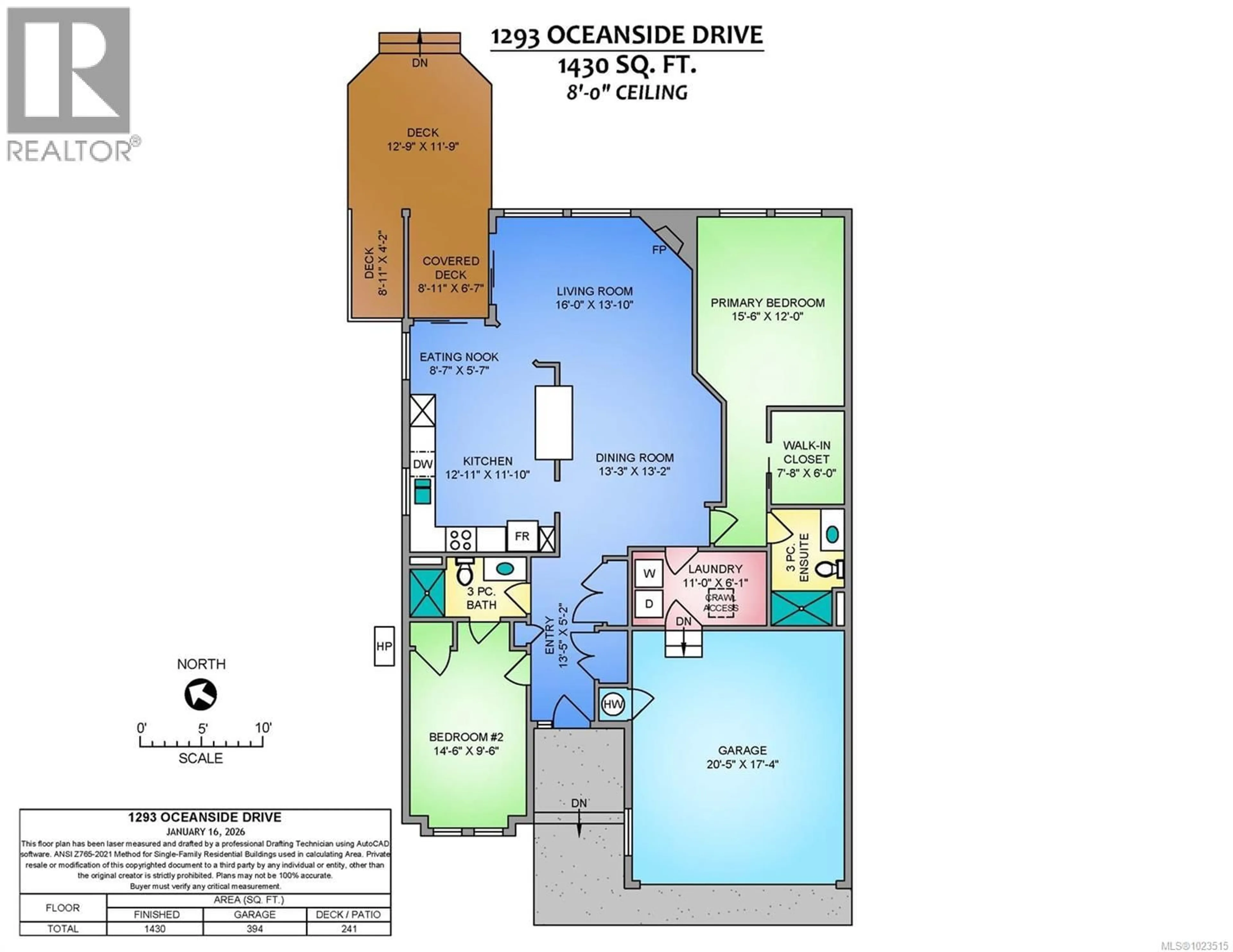 Floor plan for 1293 OCEANSIDE DRIVE, Qualicum Beach British Columbia V9K2K4