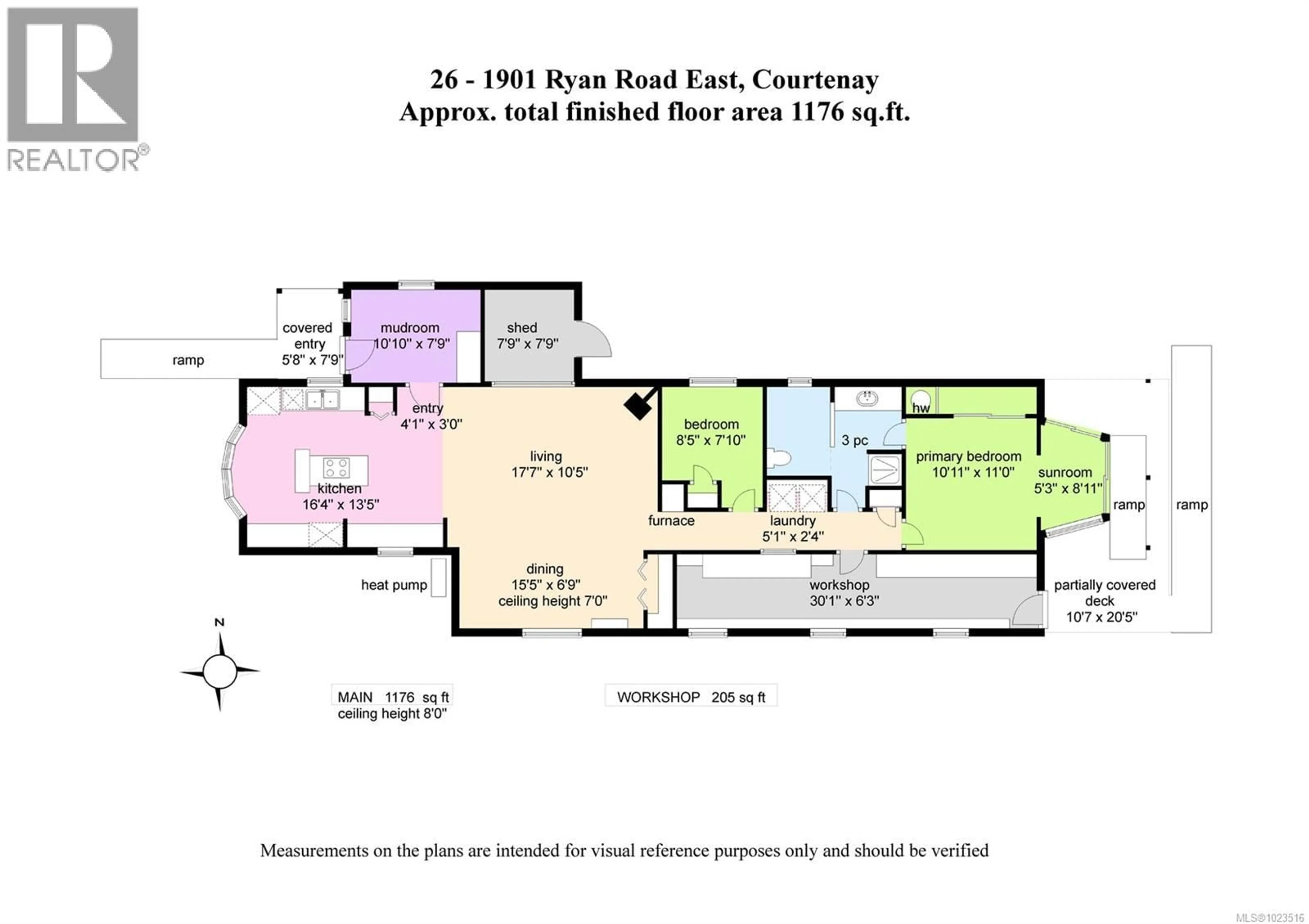 Floor plan for 26 - 1901 RYAN ROAD, Comox British Columbia V9M4E1