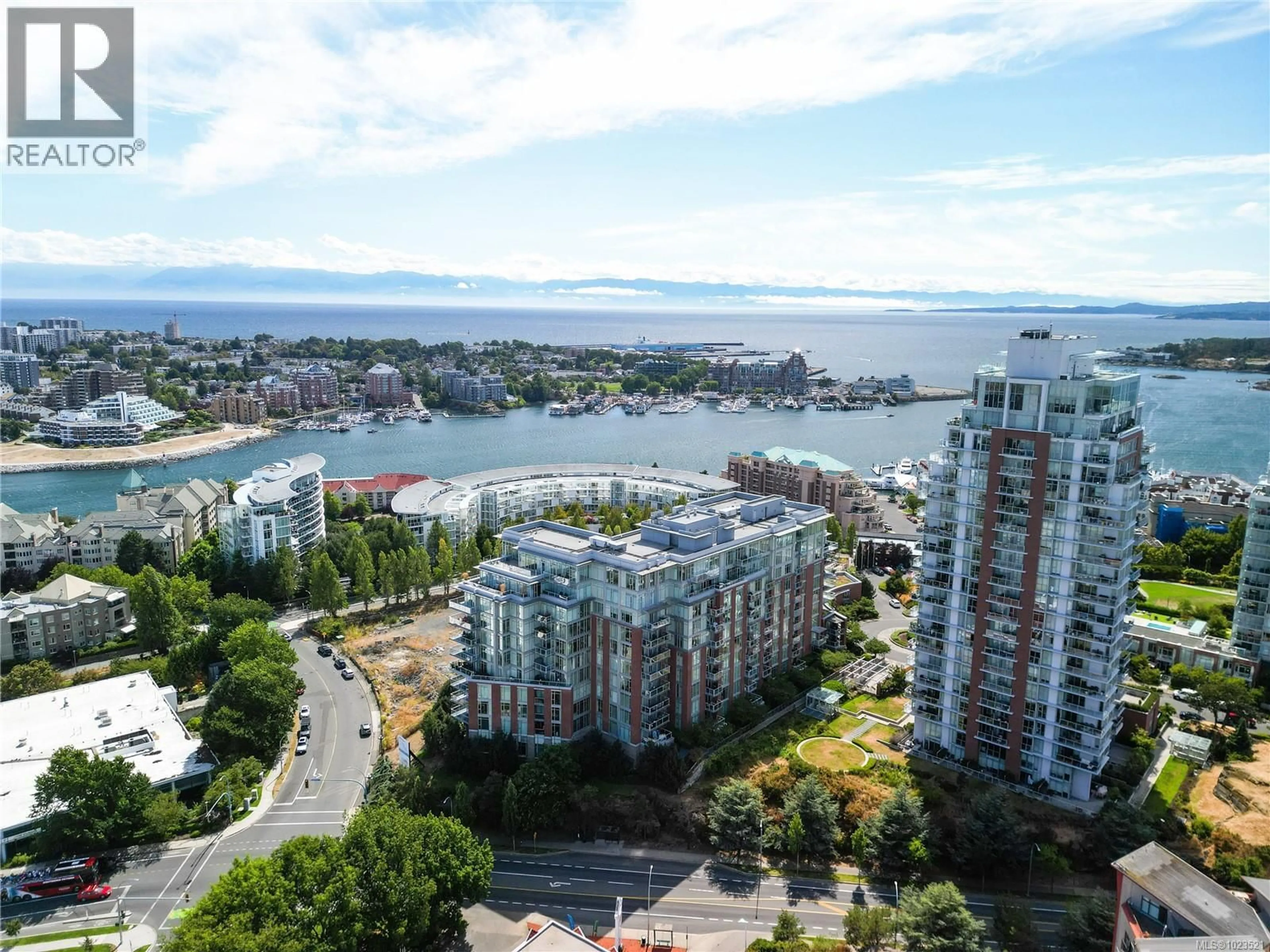 A pic from outside/outdoor area/front of a property/back of a property/a pic from drone, water/lake/river/ocean view for 205 - 100 SAGHALIE ROAD, Victoria British Columbia V9A0A1