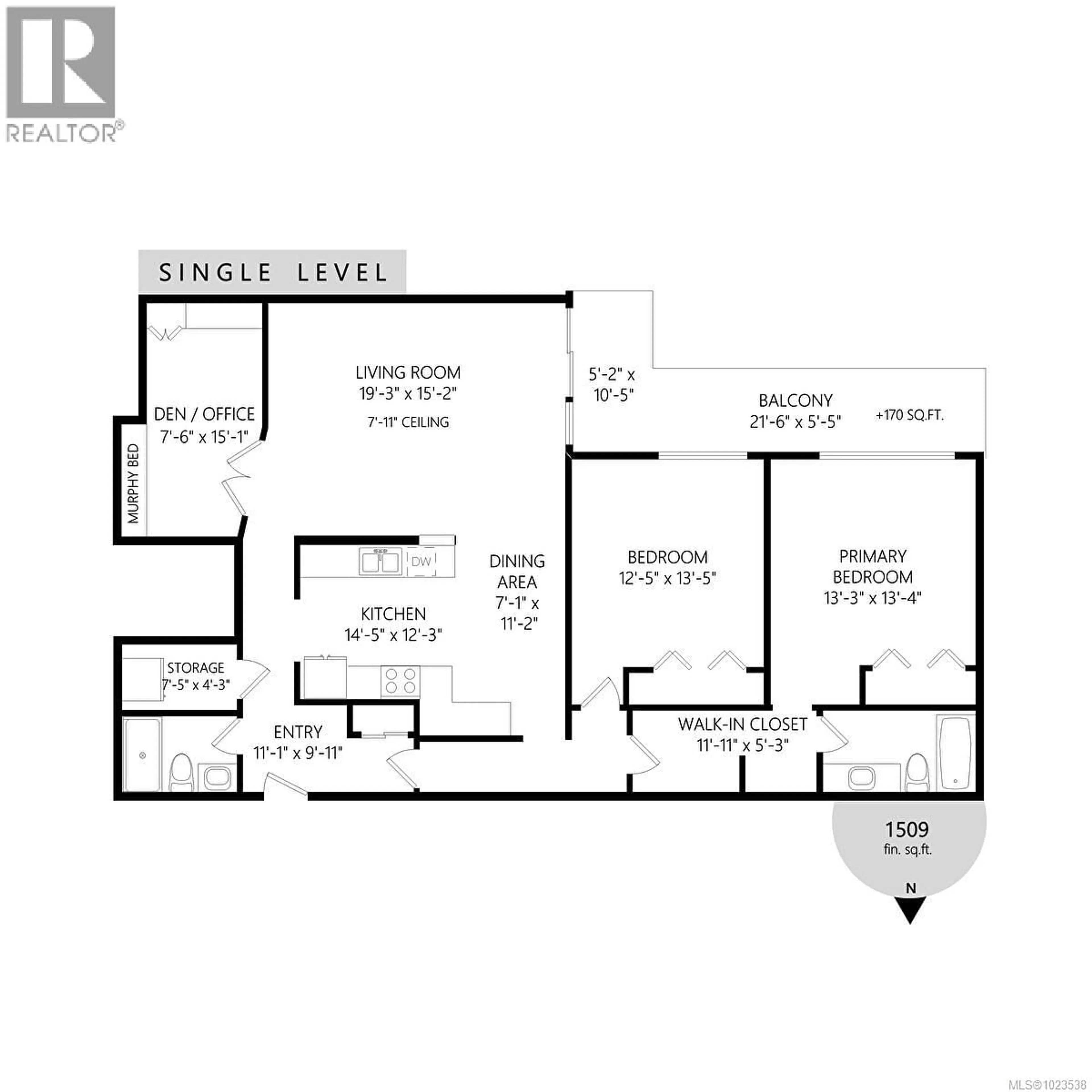 Floor plan for 110 - 1680 POPLAR AVENUE, Saanich British Columbia V8P4K7