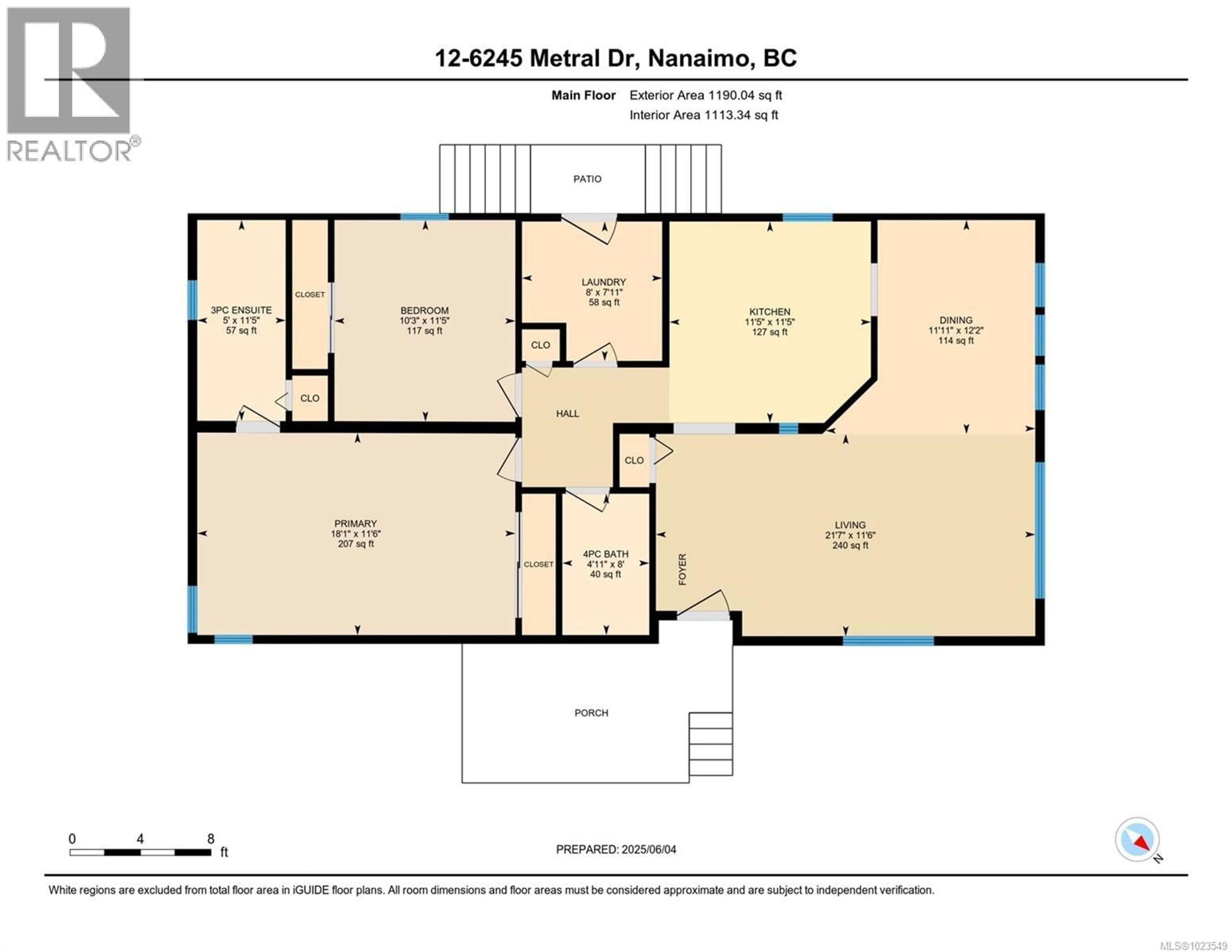Floor plan for 12 - 6245 METRAL DRIVE, Nanaimo British Columbia V9T6P8