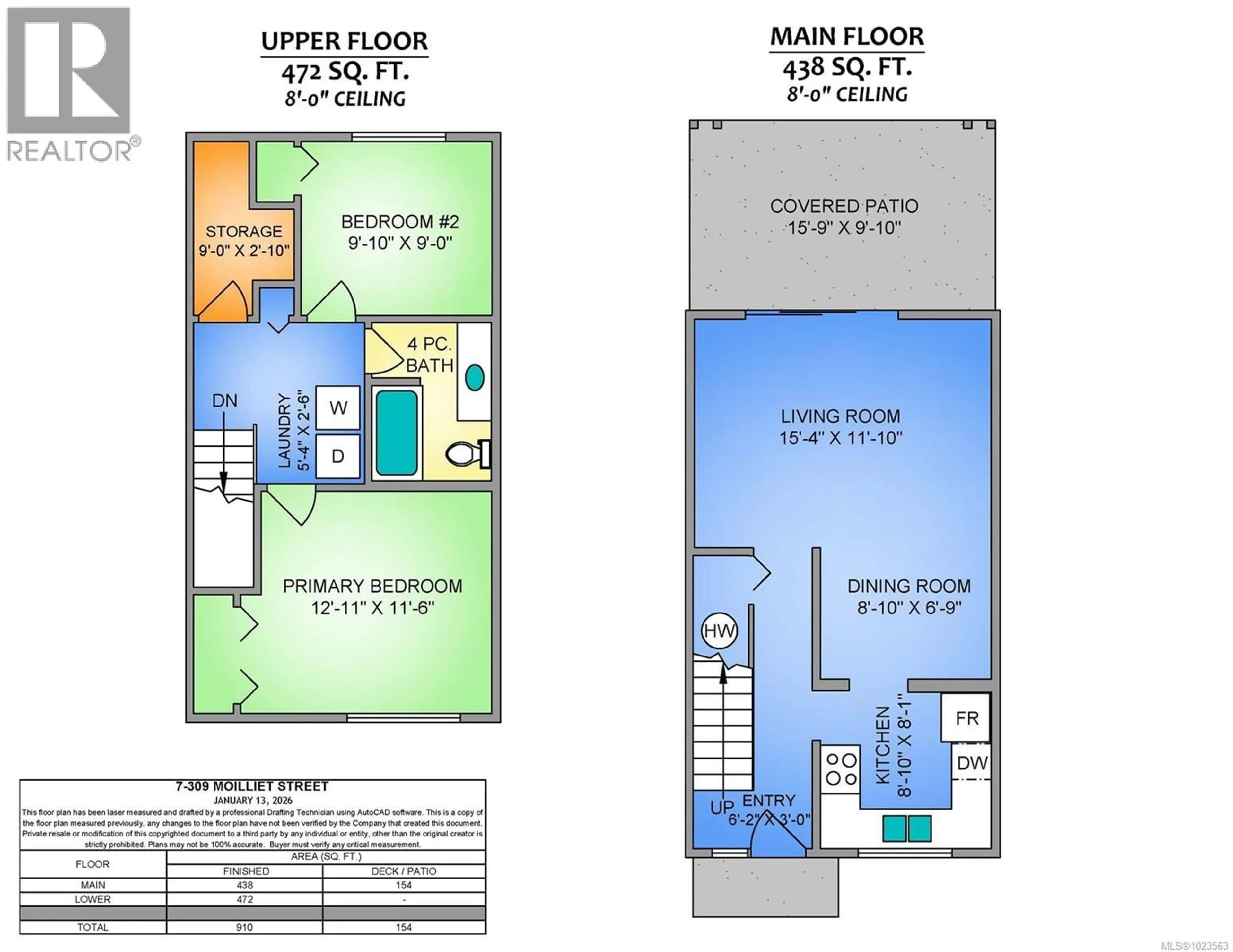 Floor plan for 7 - 309 MOILLIET STREET SOUTH, Parksville British Columbia V9P1N1