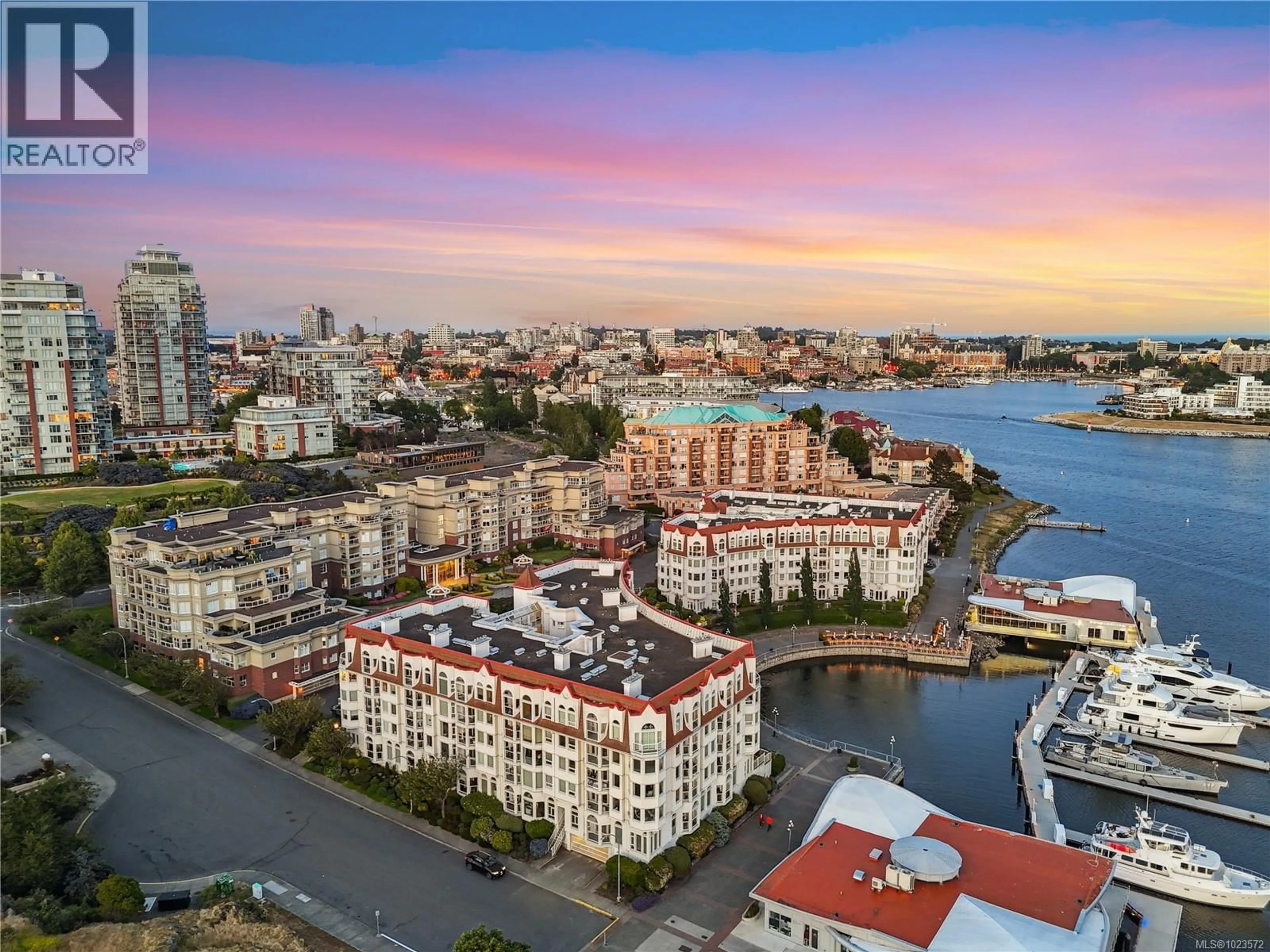 A pic from outside/outdoor area/front of a property/back of a property/a pic from drone, water/lake/river/ocean view for 104 - 11 COOPERAGE PLACE, Victoria British Columbia V9A7J9