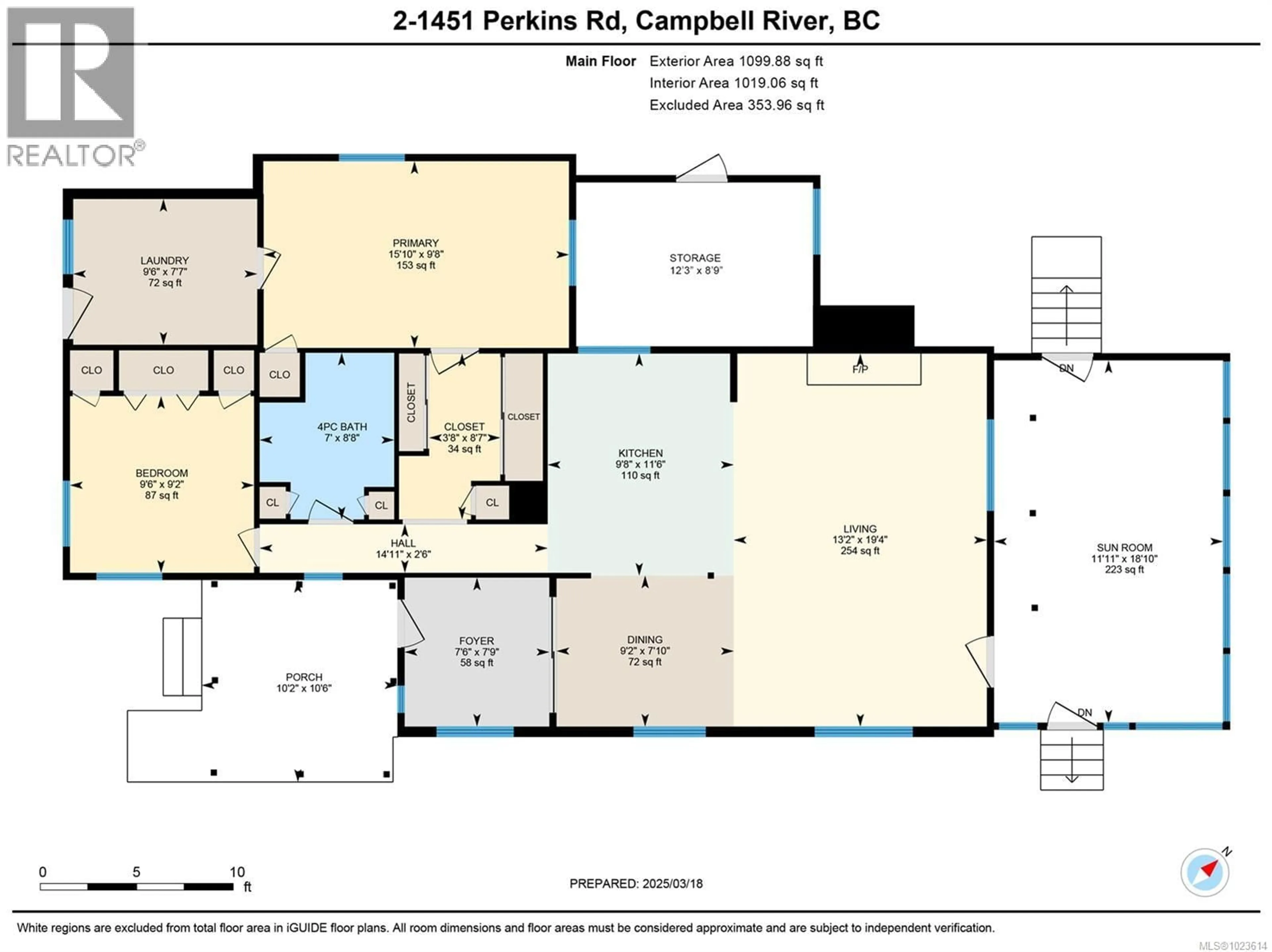 Floor plan for 2 - 1451 PERKINS ROAD, Campbell River British Columbia V9W4R8