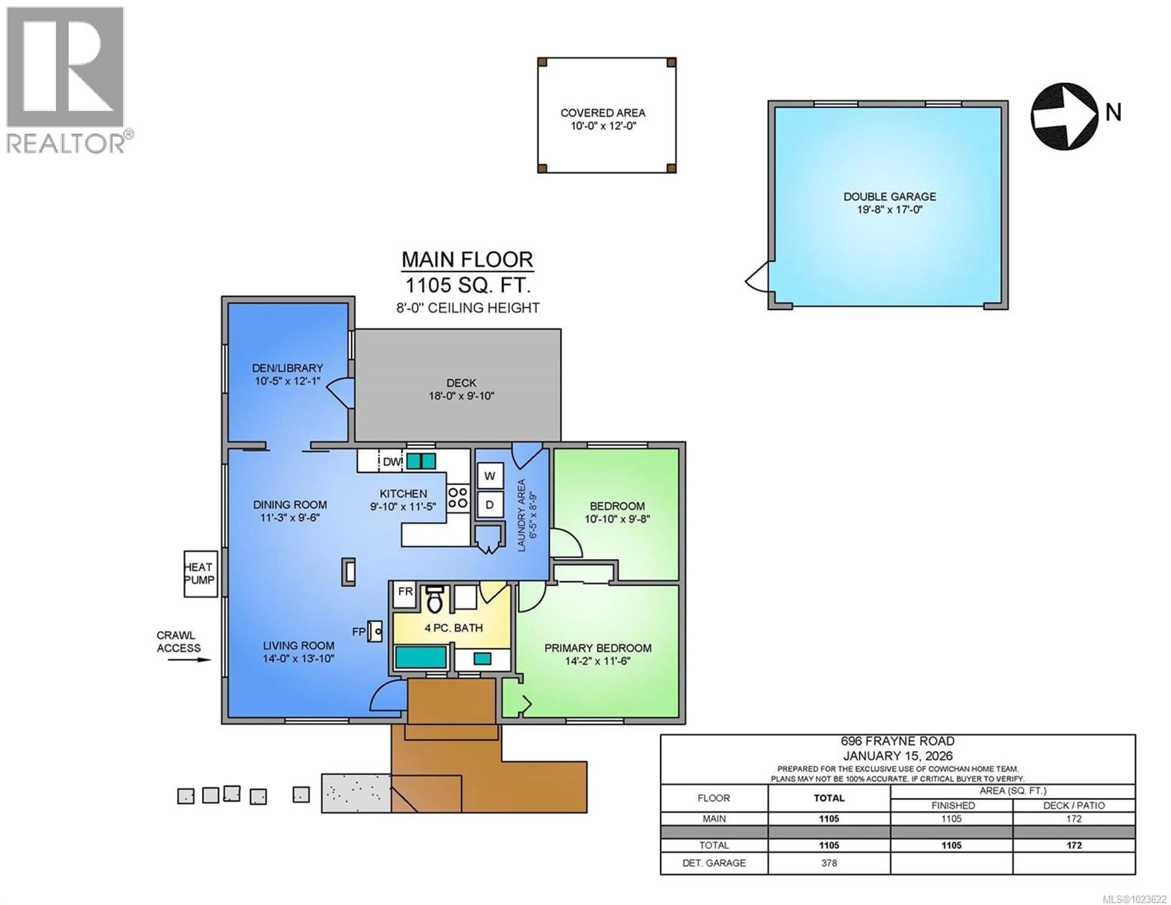 Floor plan for 696 FRAYNE ROAD, Mill Bay British Columbia V0R2P4