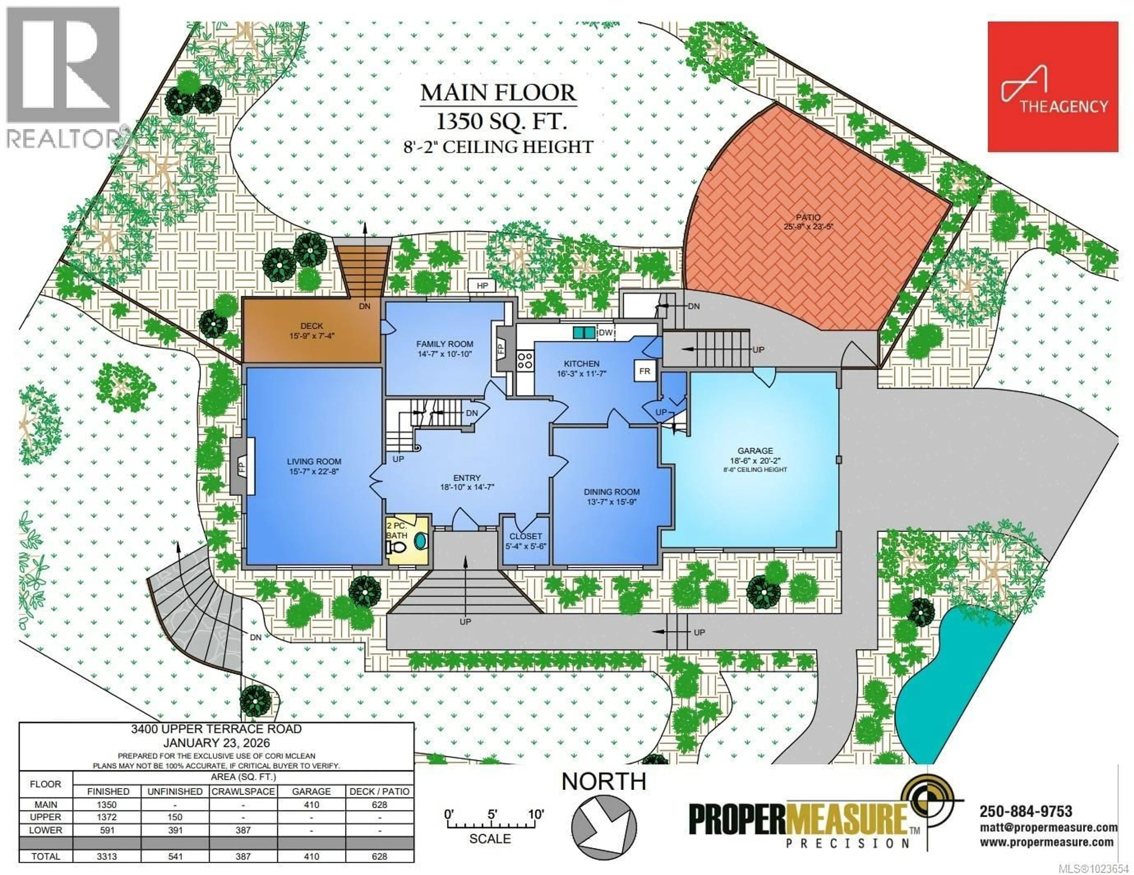 Floor plan for 3400 UPPER TERRACE ROAD, Oak Bay British Columbia V8R6E6
