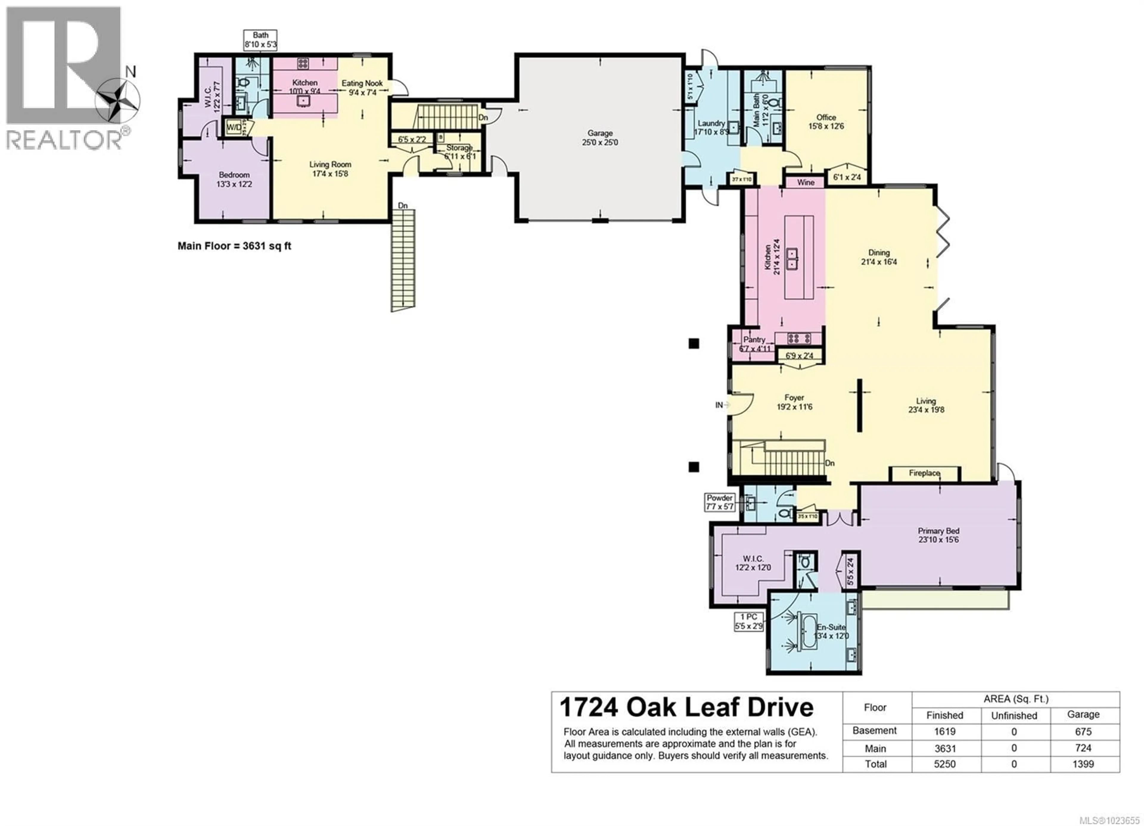 Floor plan for 1724 OAK LEAF DRIVE, Nanoose Bay British Columbia V9P9J4