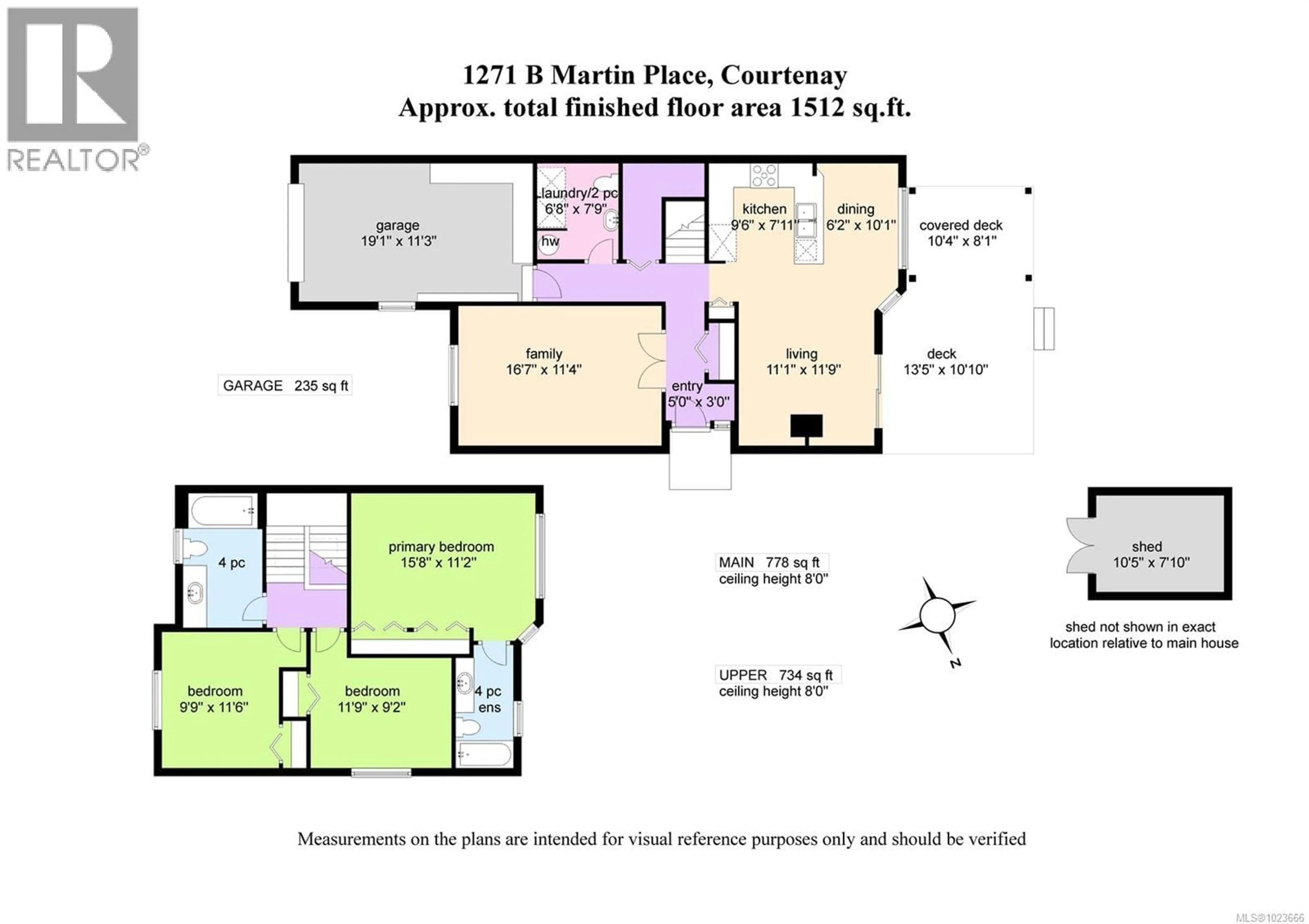 Floor plan for B - 1271 MARTIN PLACE, Courtenay British Columbia V9N9A2