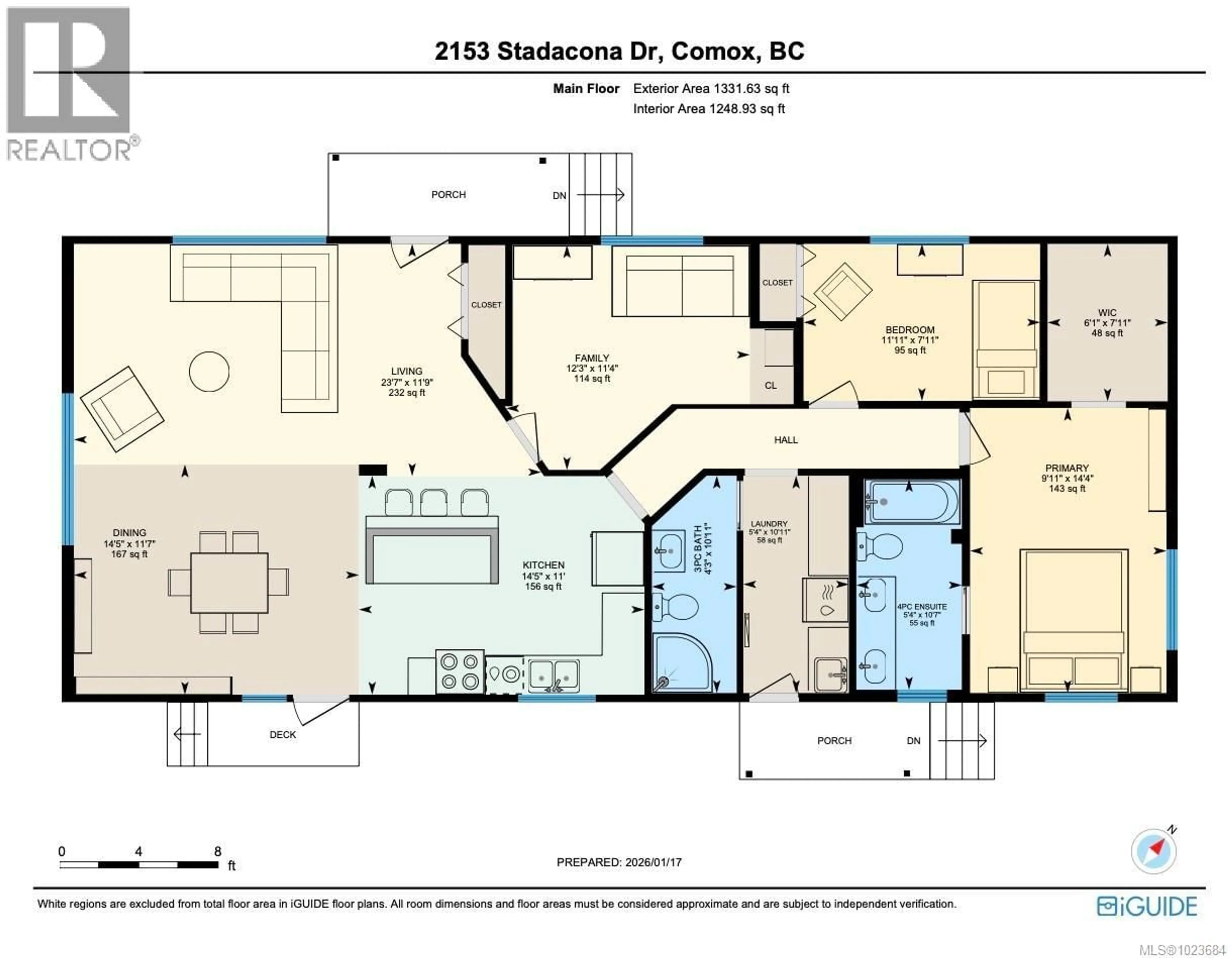 Floor plan for 2153 STADACONA DRIVE, Comox British Columbia V9M3P9